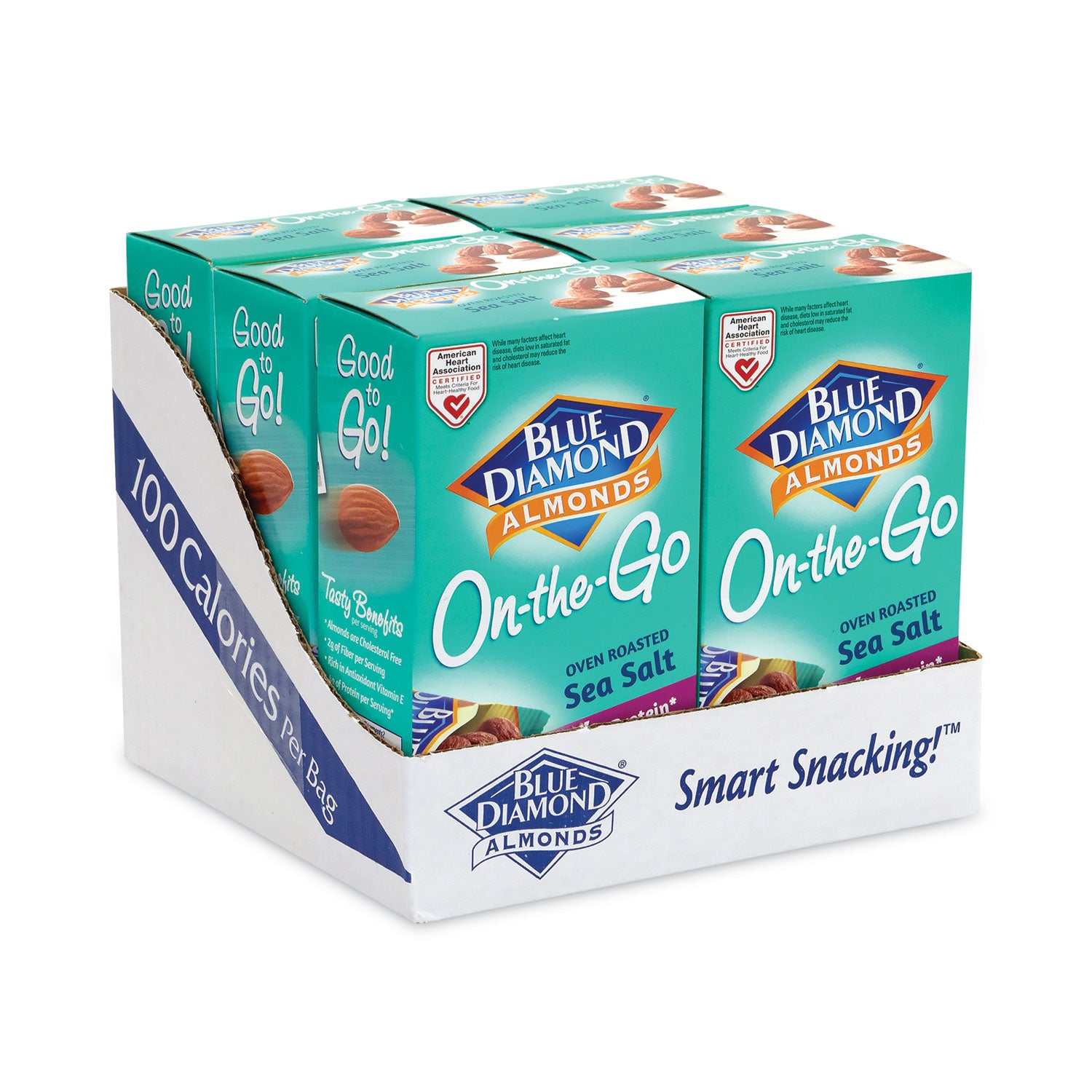 Green Rabbit Snack Box, Sea Salt Almonds, 0.60 oz Packs, 42 per Carton