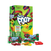 Green Rabbit Candy - Berry Tie-Dye, Color by the Foot, Strawberry - Gluten-free, Individually Wrapped - 0.75 oz - 36 / Carton