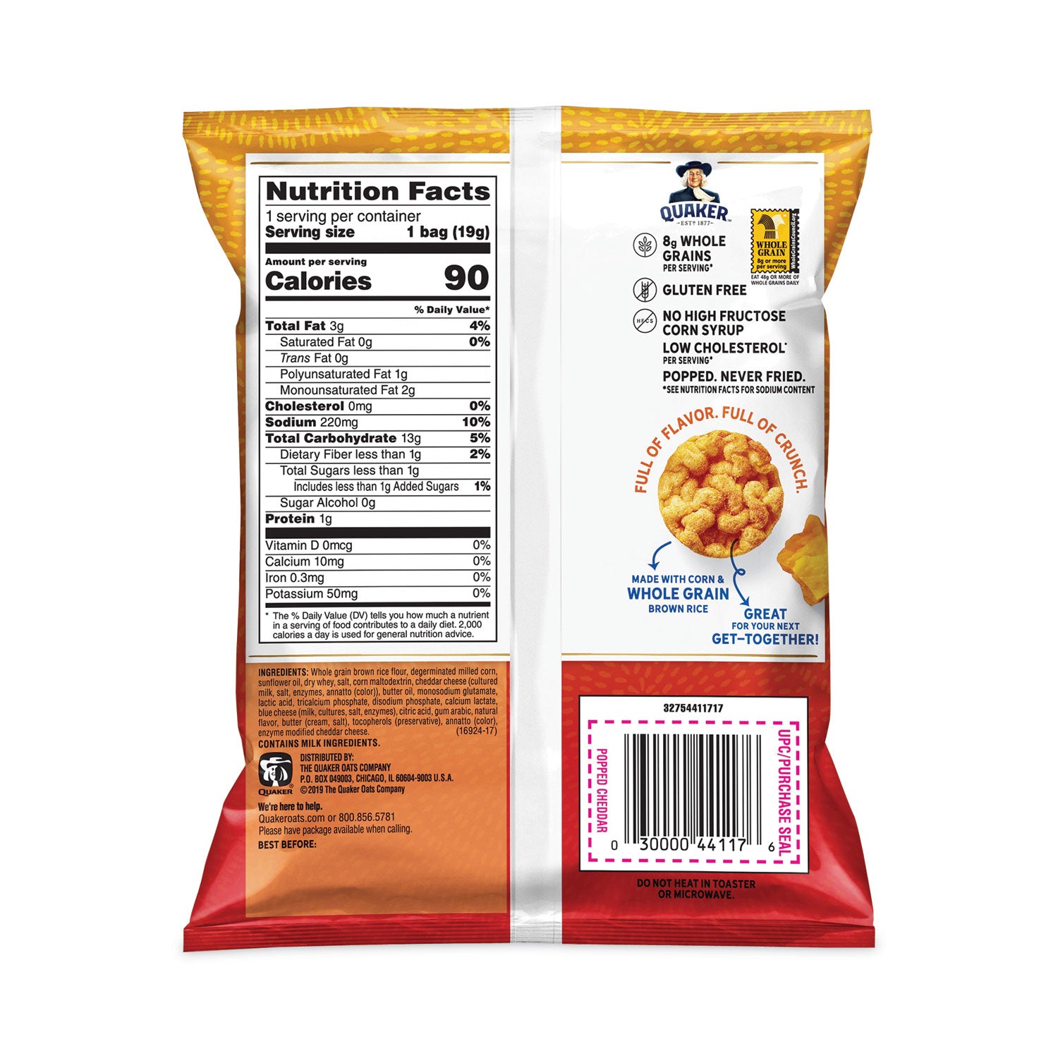 Gluten-free - Cheddar Cheese - 0.67 oz - 1 Carton