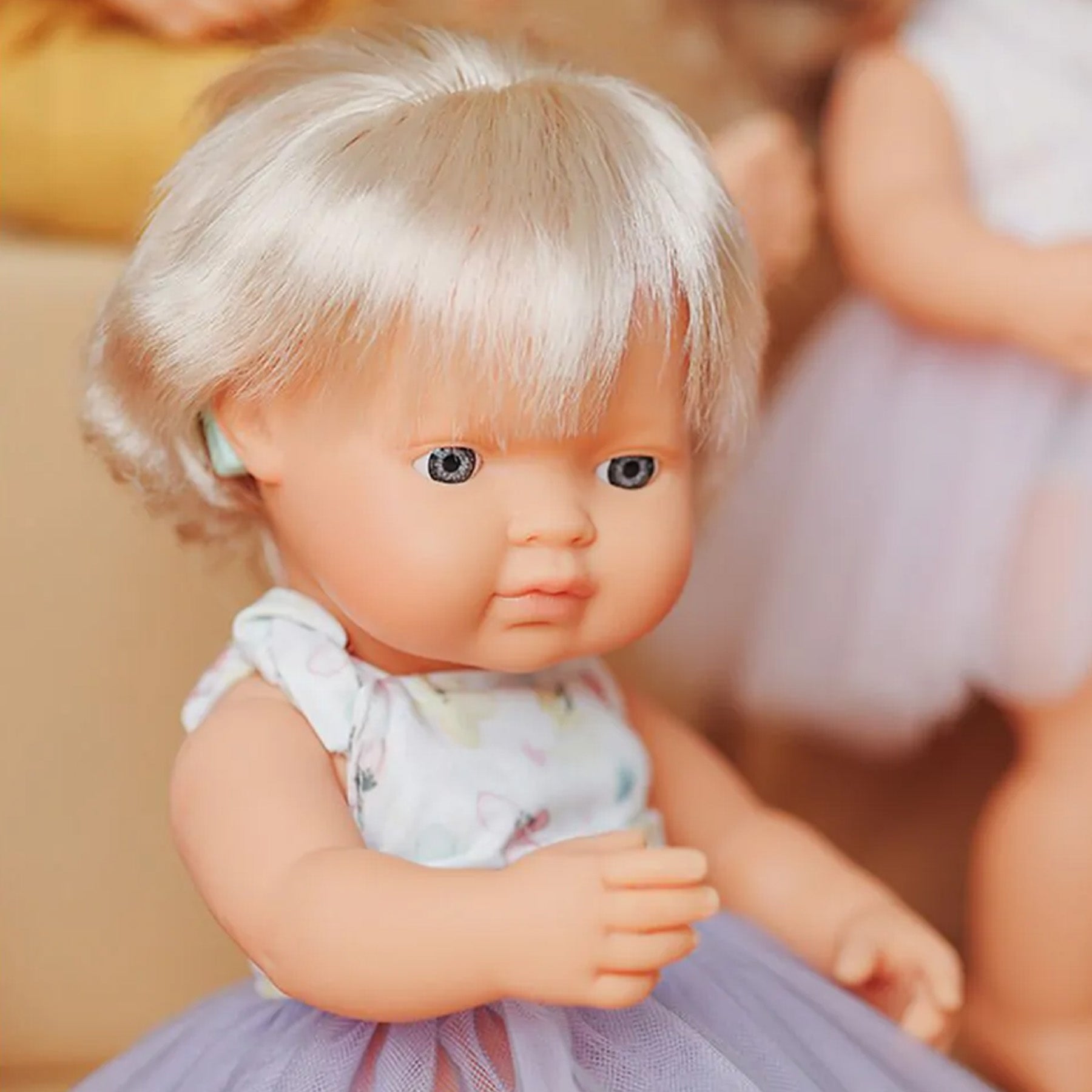 My Friends & Me Baby Doll, Caucasian Girl With Hearing Implant, 15", Boxed
