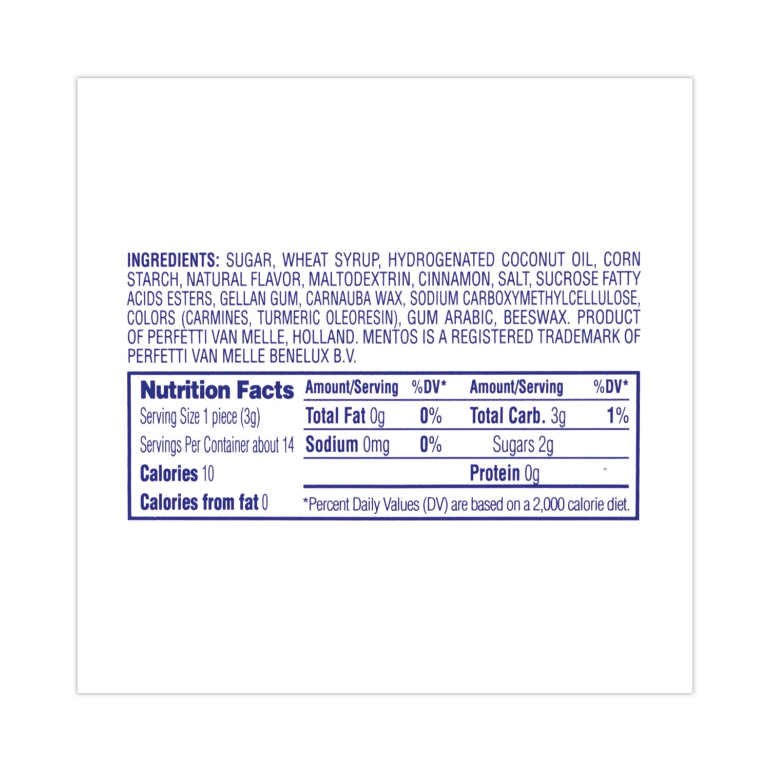 Cinnamon Singles Chewy Mints, 1.32 oz, 15 Rolls/Carton