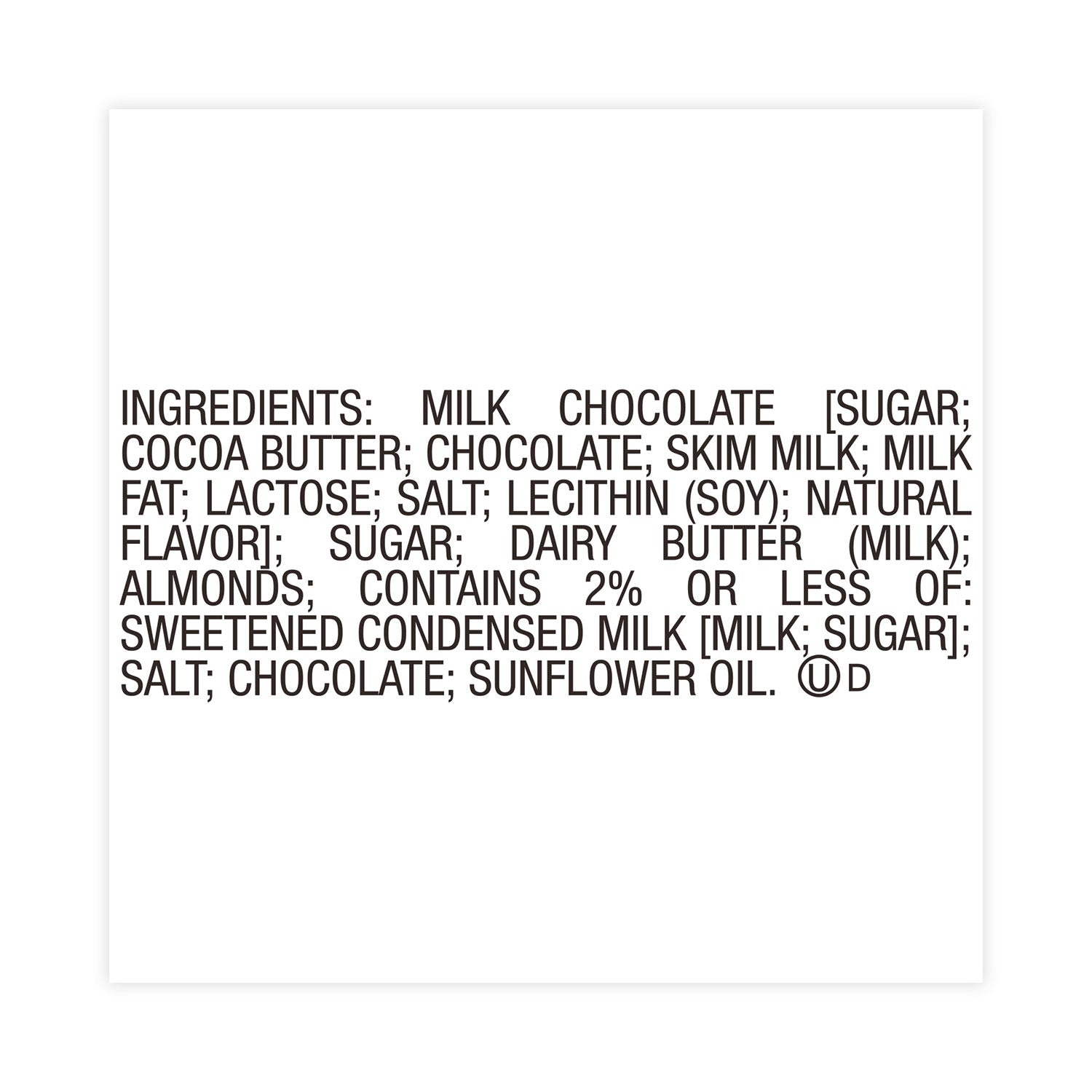 Candy Bar, 1.4 oz Bar, 18/Carton