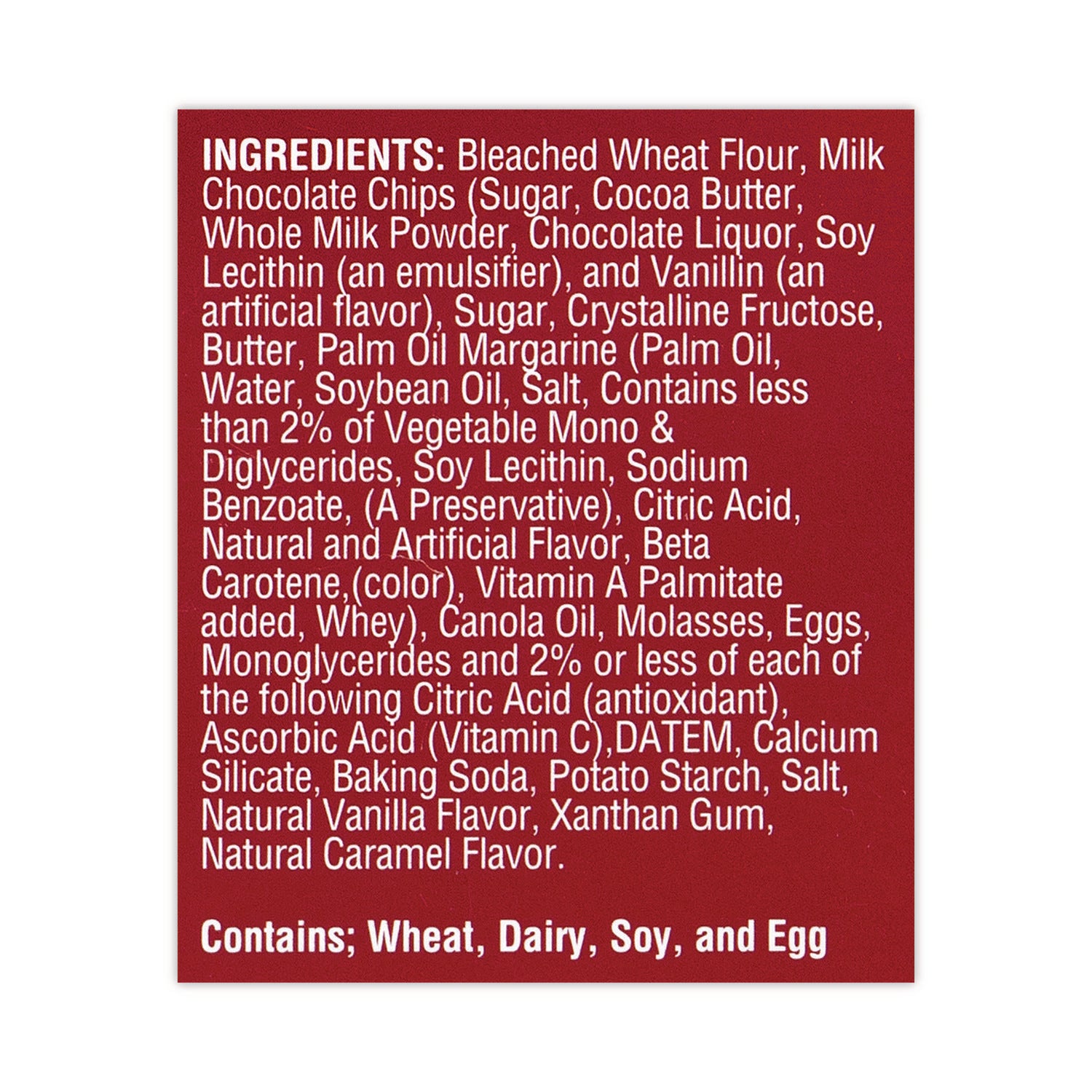 Individually Wrapped - Chocolate Chip - 30 / Carton