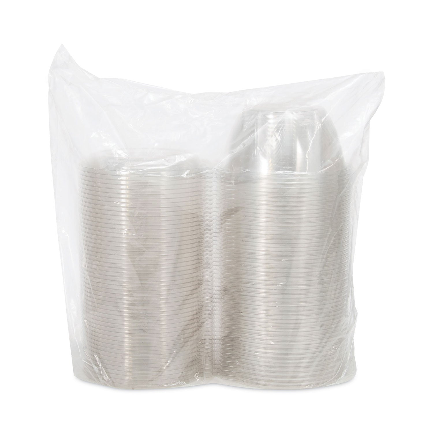 Tamper-Resistant, Tamper-Evident Bowls with Dome Lid, 32 oz, 7" Diameter x 3.4" h, Clear, Plastic, 150/Carton