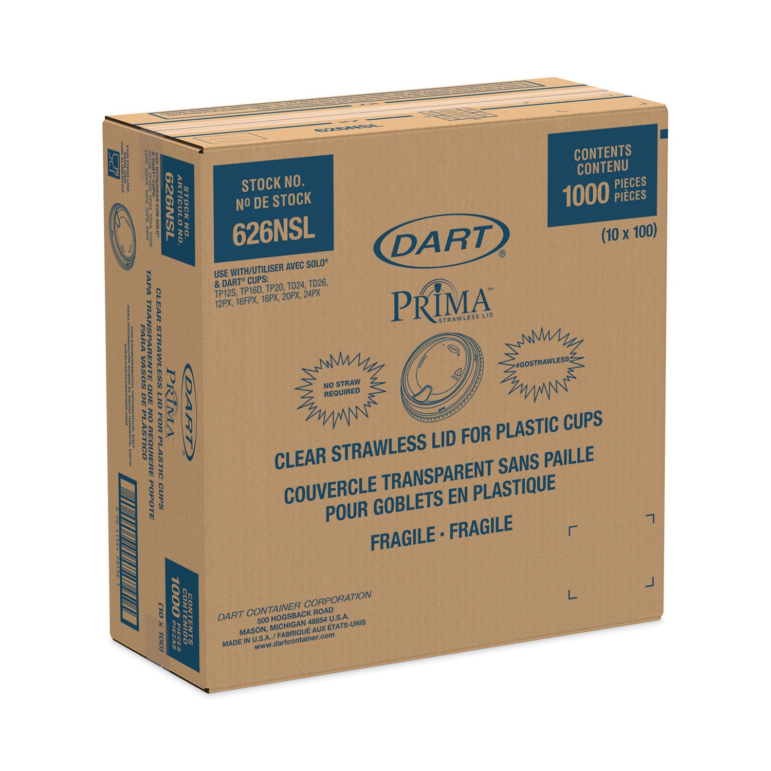 4" Diameter - Polyethylene Terephthalate (PET) - Clear - 100 / Pack