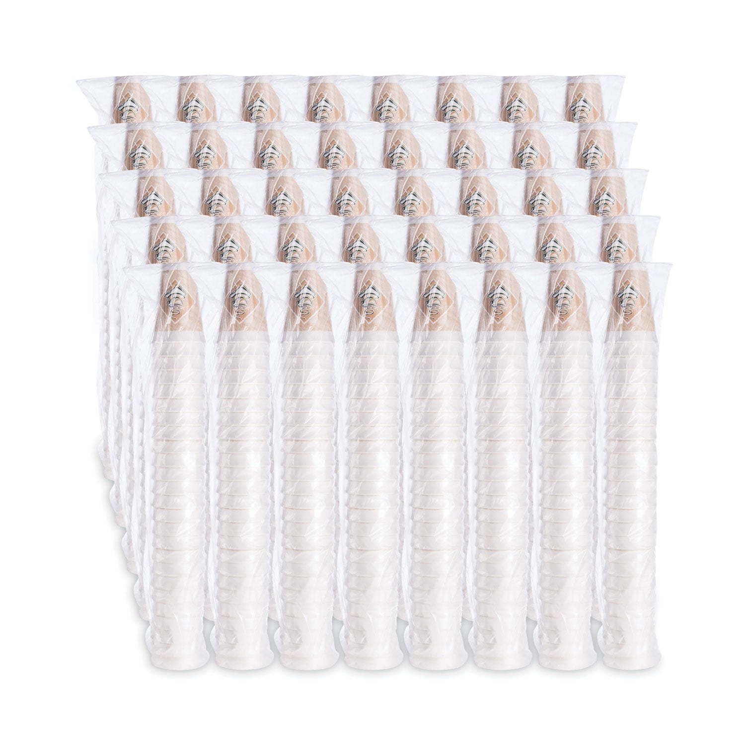Cafe G Foam Hot/cold Cups, 16 Oz, Brown/green/white, 1,000/carton
