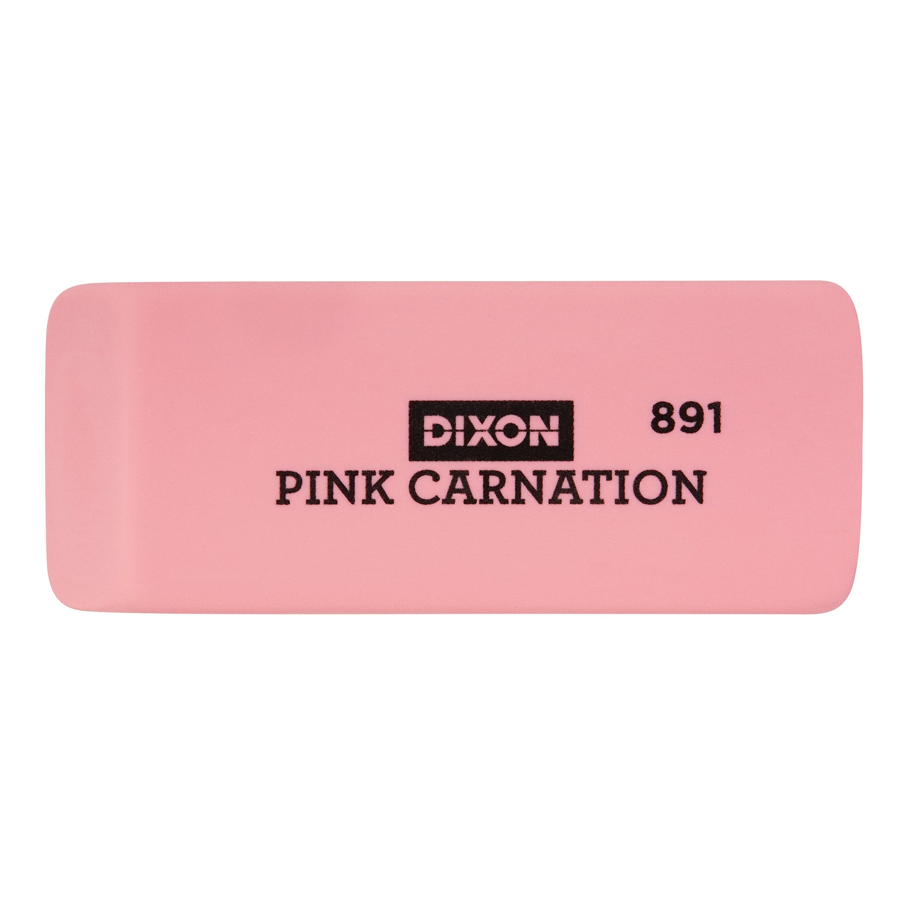 Pink Carnation Erasers, Large, 2-9/16 x 1 x 7/16, Pack of 12