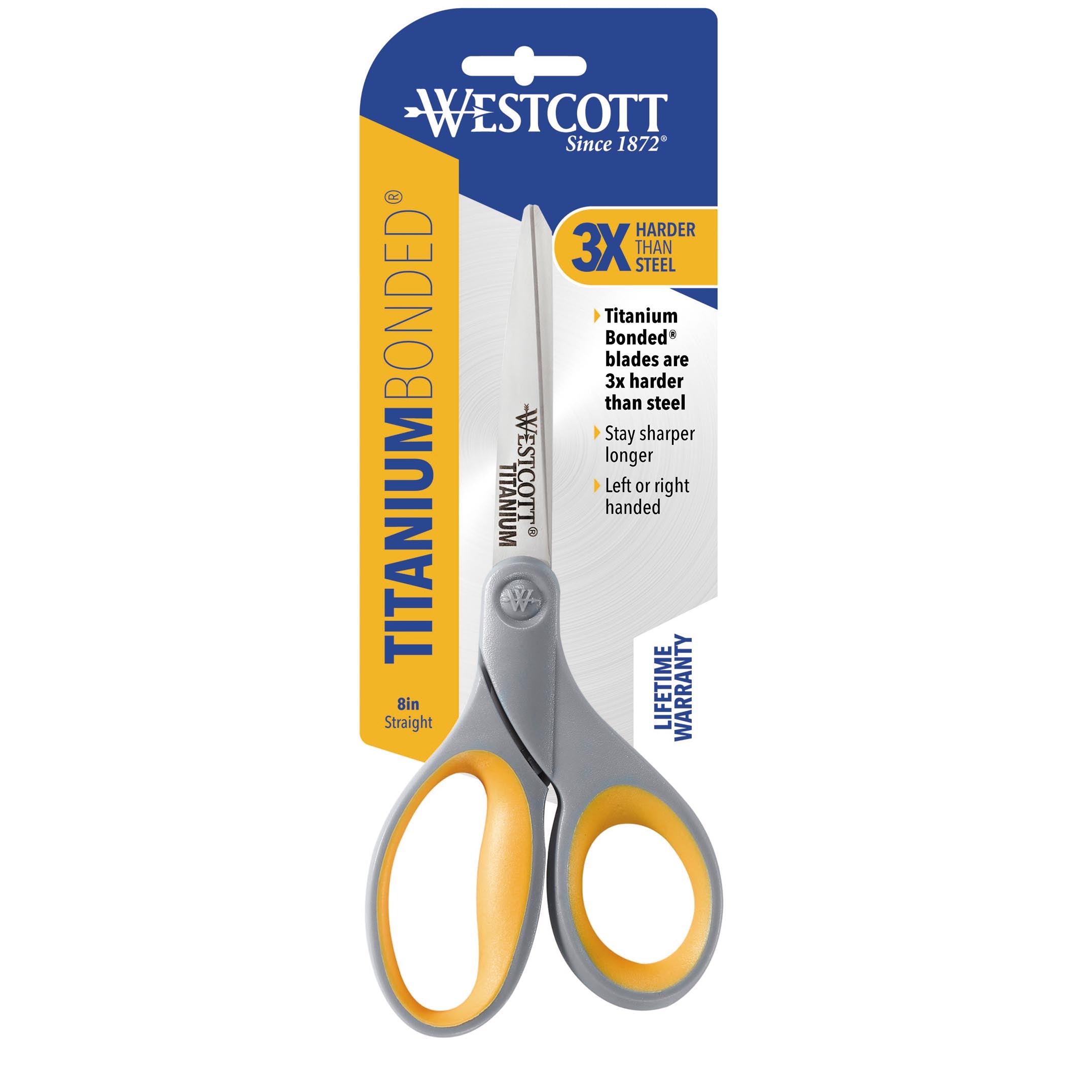 Soft Handle Titanium Bonded Scissors, 8" Straight