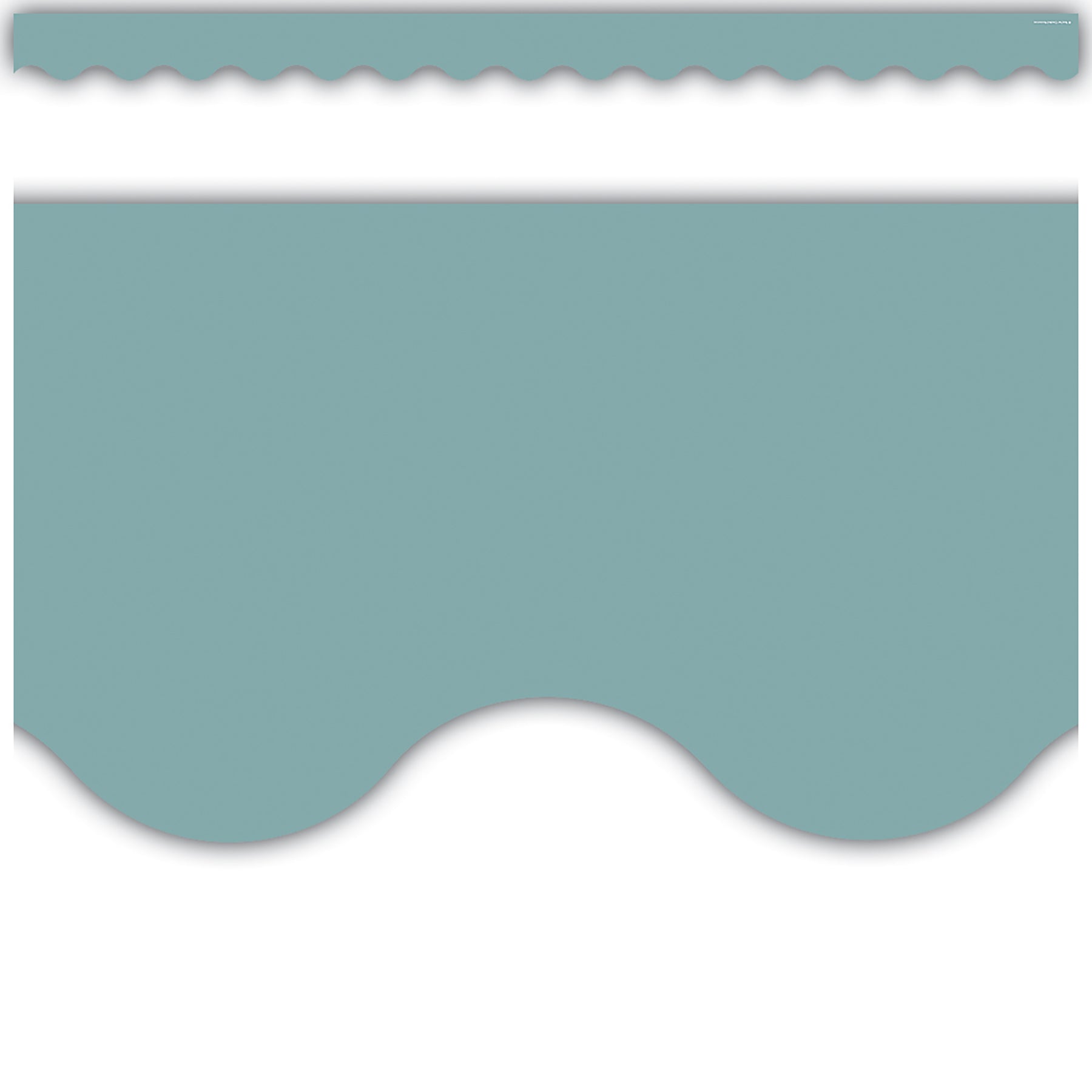 Calming Blue Scalloped Border Trim, 35 Feet
