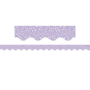 Composition Purple Scalloped Border Trim, 35 Feet