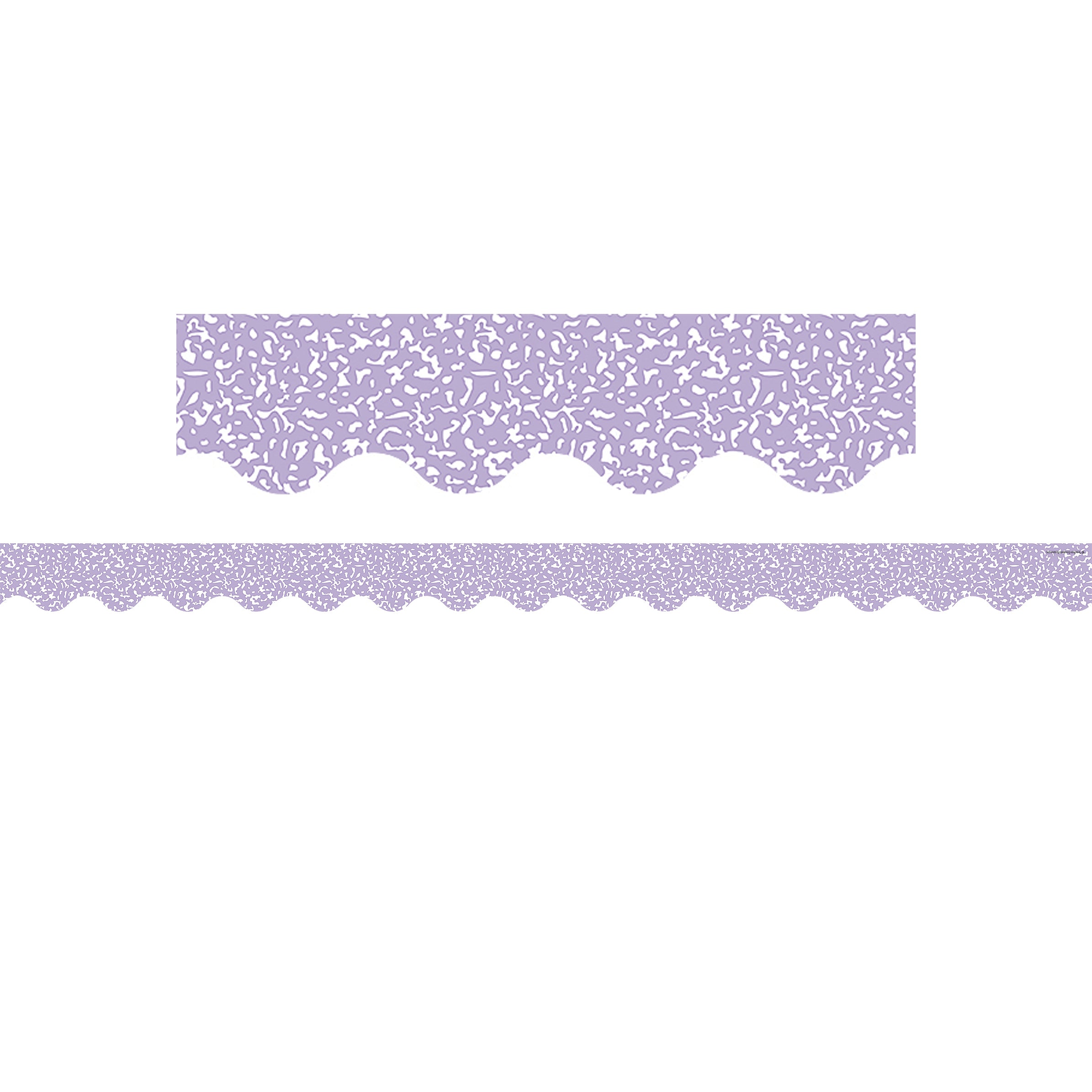Composition Purple Scalloped Border Trim, 35 Feet