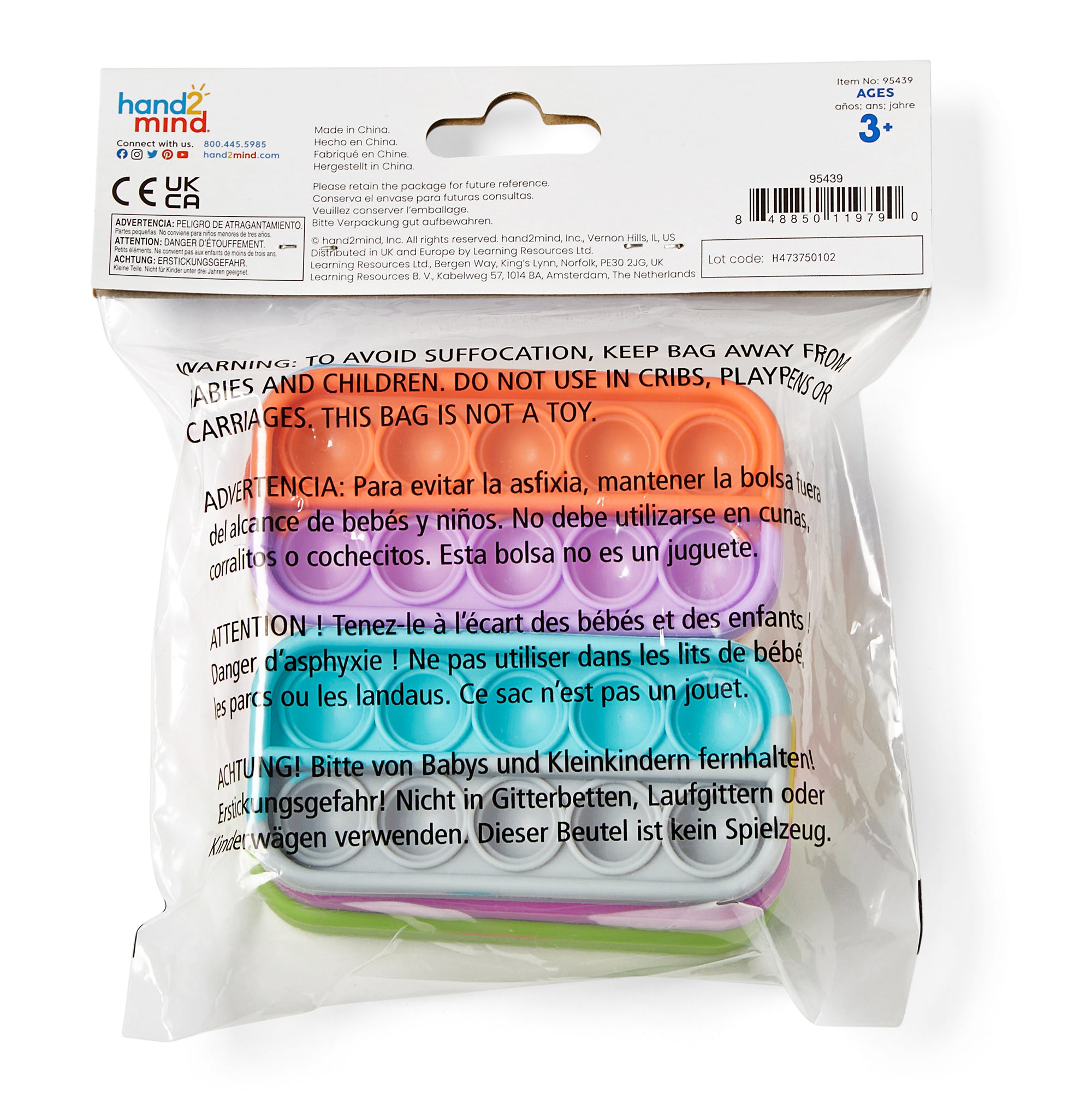 Ten-frame Pop-It, Set of 6