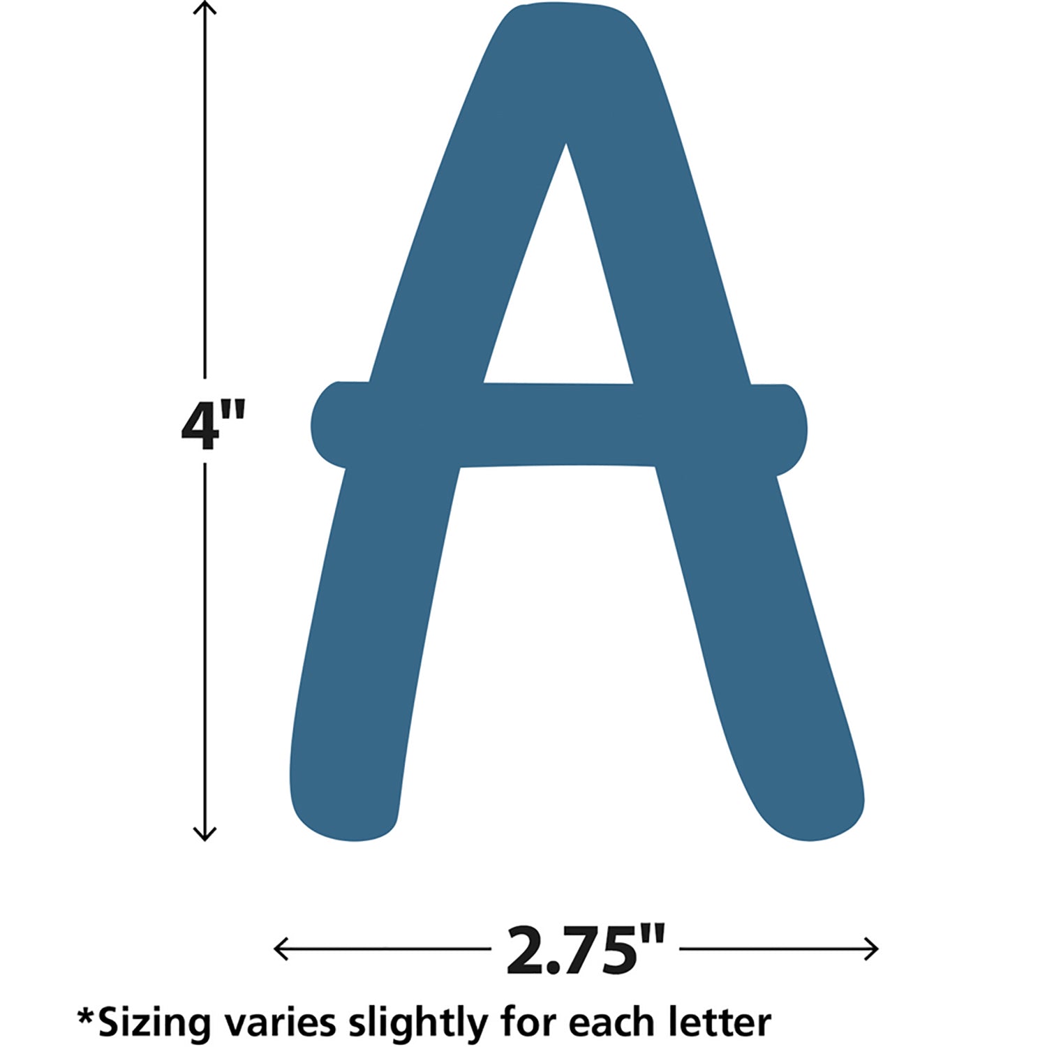 Slate Blue 4" Modern Classic Letters Combo Pack, Pack of 257