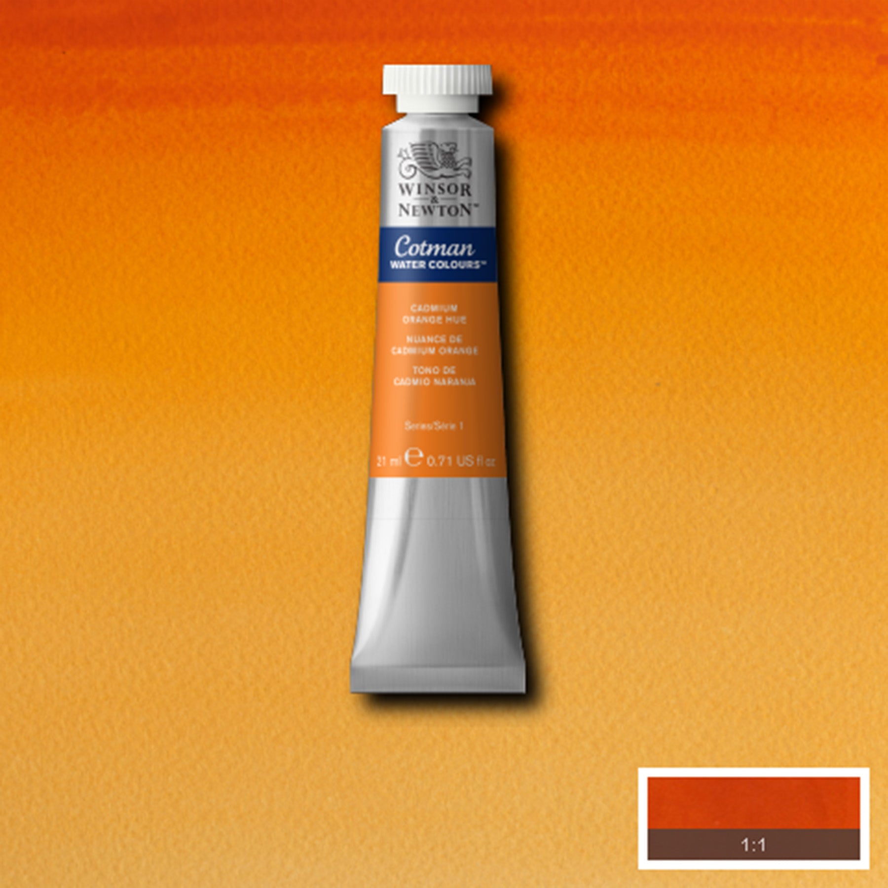 CWC 21ml tube - Cadmium Orange Hue