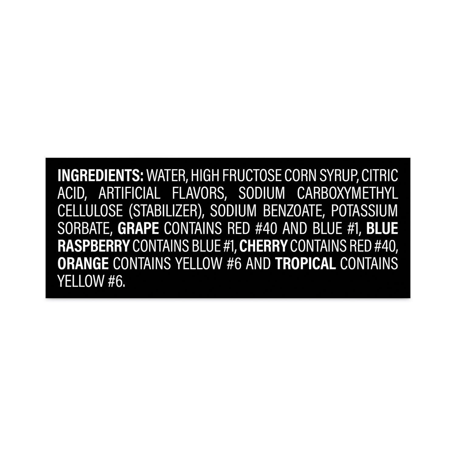 Fruit Punch, Guava, Mango, Pineapple - 50 / Carton