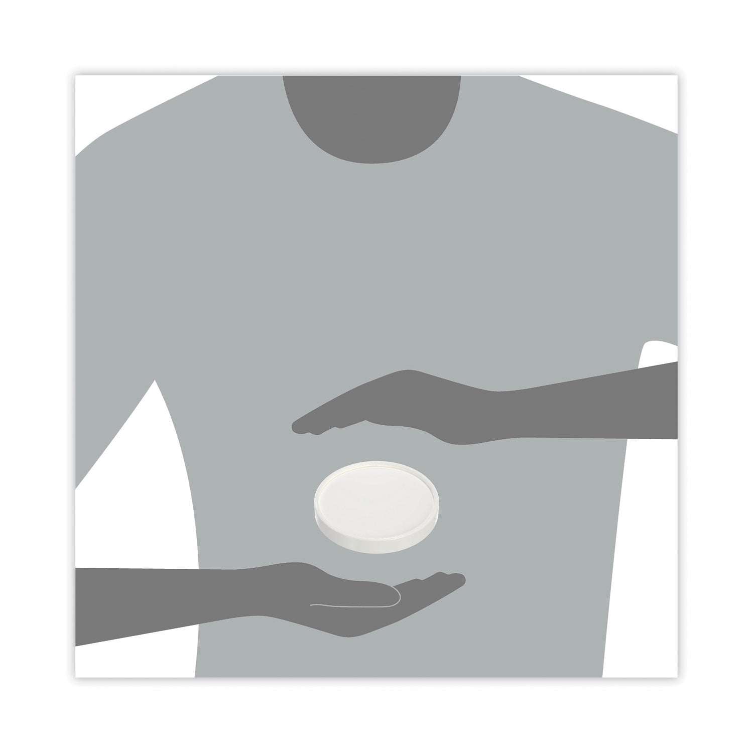 Spiral-Wound Paper Hot Cup Lids, Fits 16 oz Hot Cups, Paper, White, 25/Sleeve, 20 Sleeves/Carton