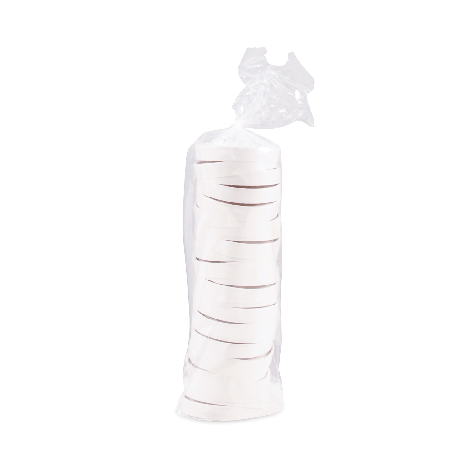 Paper Lids for Food Containers, For 16 oz Containers, Vented, 3.9" Diameter x 0.9" h, White, 25/Bag, 20 Bags/Carton