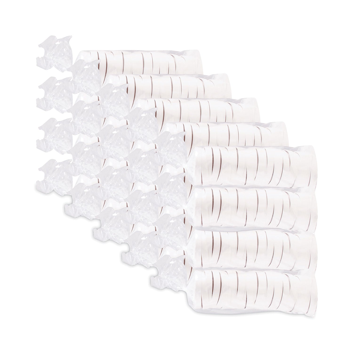 Paper Lids for Food Containers, For 16 oz Containers, Vented, 3.9" Diameter x 0.9" h, White, 25/Bag, 20 Bags/Carton