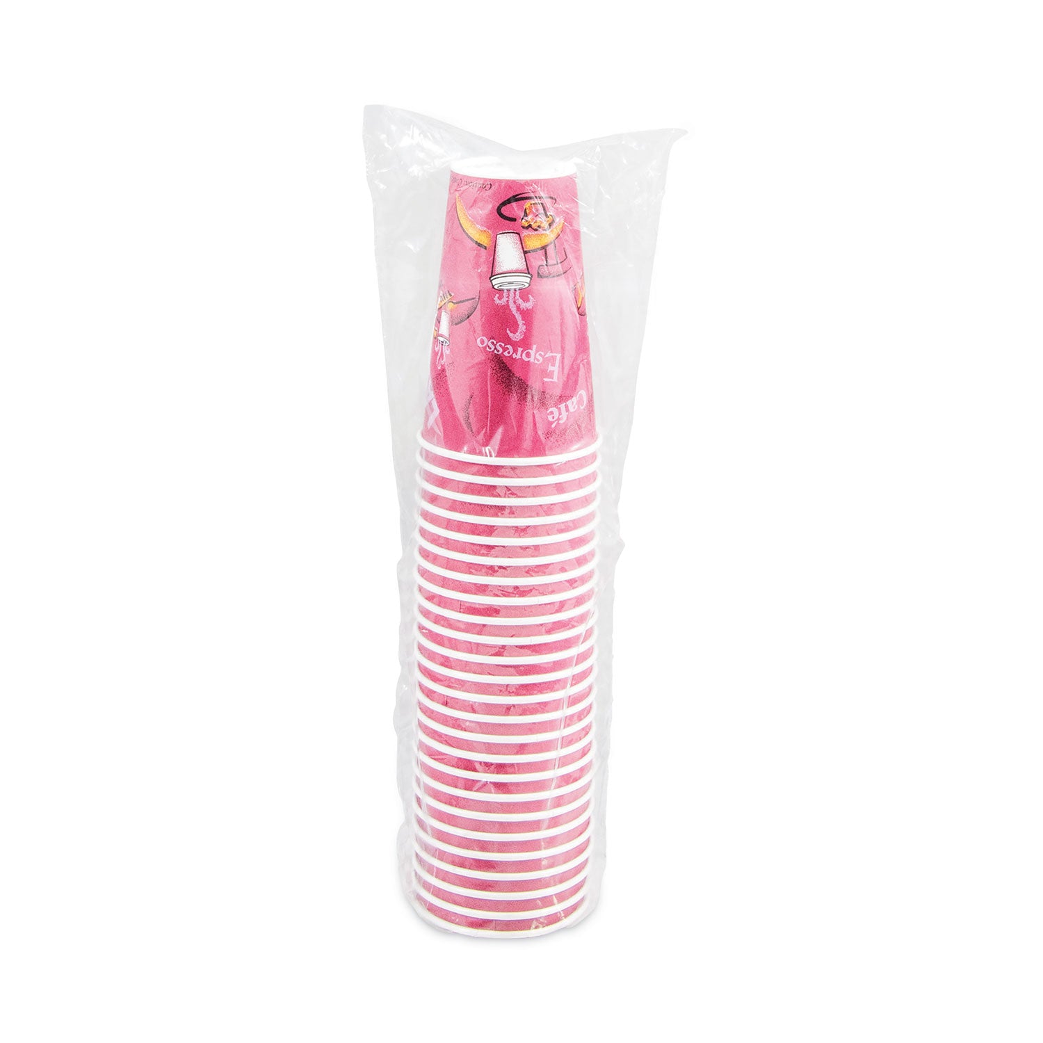 16 fl oz - Maroon - Poly Paper - Hot Drink, Coffee, Tea, Cocoa - 300 / Carton