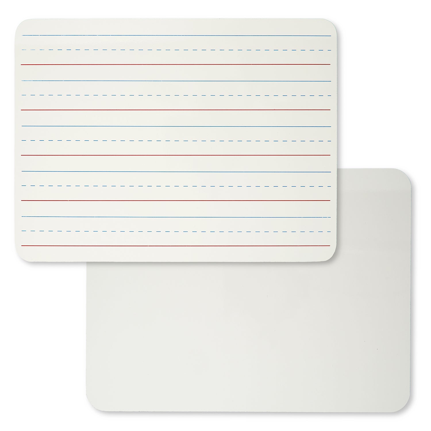 Dry Erase Classpack, Plain/Primary Lined 2-Sided Boards, Markers & Erasers, Pack of 12