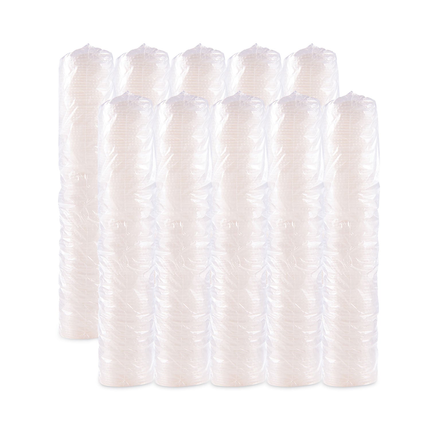 Polystyrene Plastic Flat Straw-Slot Cold Cup Lids, Fits 28 oz Cold Cups, Translucent, 960/Carton