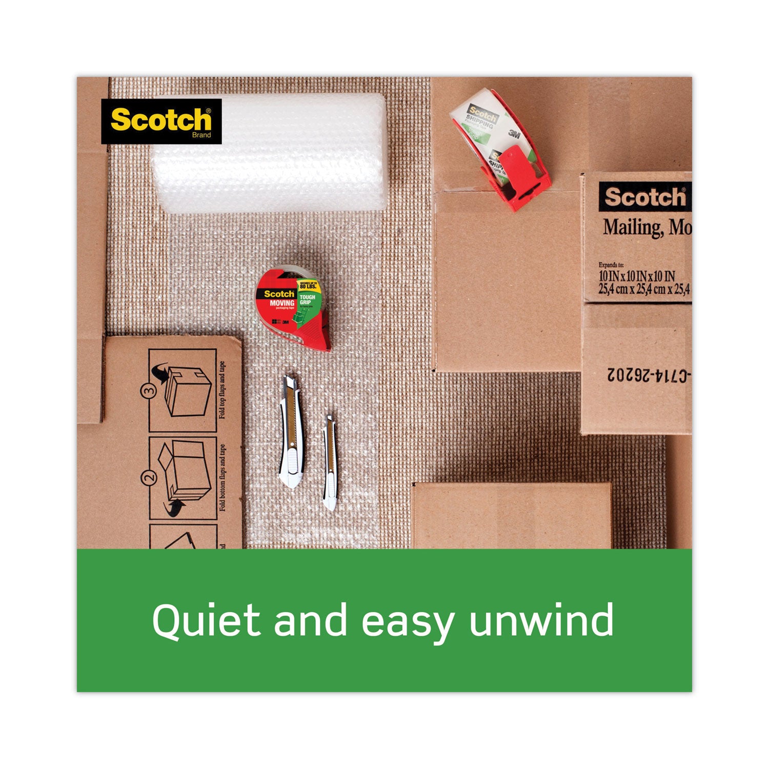 Scotch Sure Start Packaging Tape - Clear - 6 / Pack