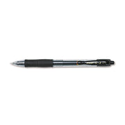 G2 Premium Gel Pen, Retractable, Fine 0.7 mm, Black Ink, Smoke/Black Barrel, 2/Pack