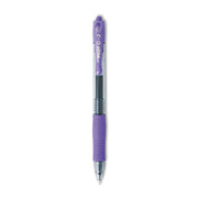 G2 Premium Gel Ink Retractable Pens - 0.7 mm Fine Pen Point - Refillable - Retractable - Purple Ink - Gel-based - Translucent Barrel - 1 Dozen