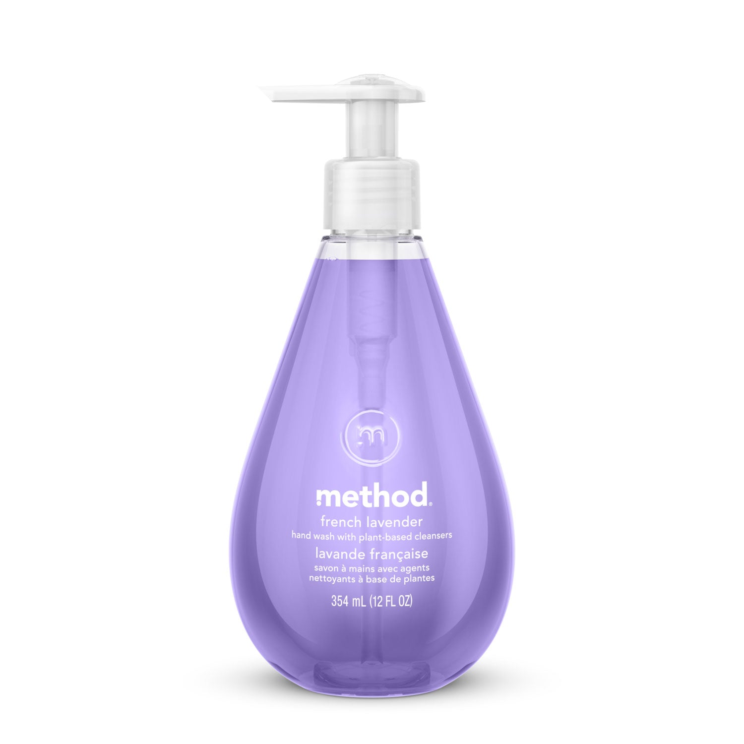 Method Gel Hand Soap - French Lavender Scent - 12 fl oz - Pump Bottle Dispenser - Bacteria Remover - Hand - Moisturizing - Antibacterial - Lavender - Triclosan-free, Non-toxic, pH Balanced, Anti-irritant - 1 Each