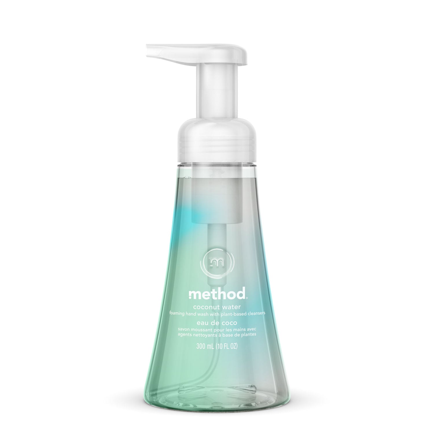 Method Foaming Hand Wash - Coconut Water Scent - 10 fl oz - Pump Bottle Dispenser - Hand - Clear - 1 Each