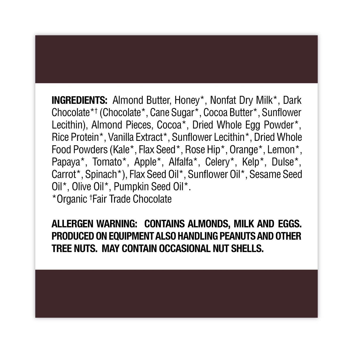 Refrigerated Protein Bar, Dark Chocolate Almond, 2.2 oz Bar, 16/Carton
