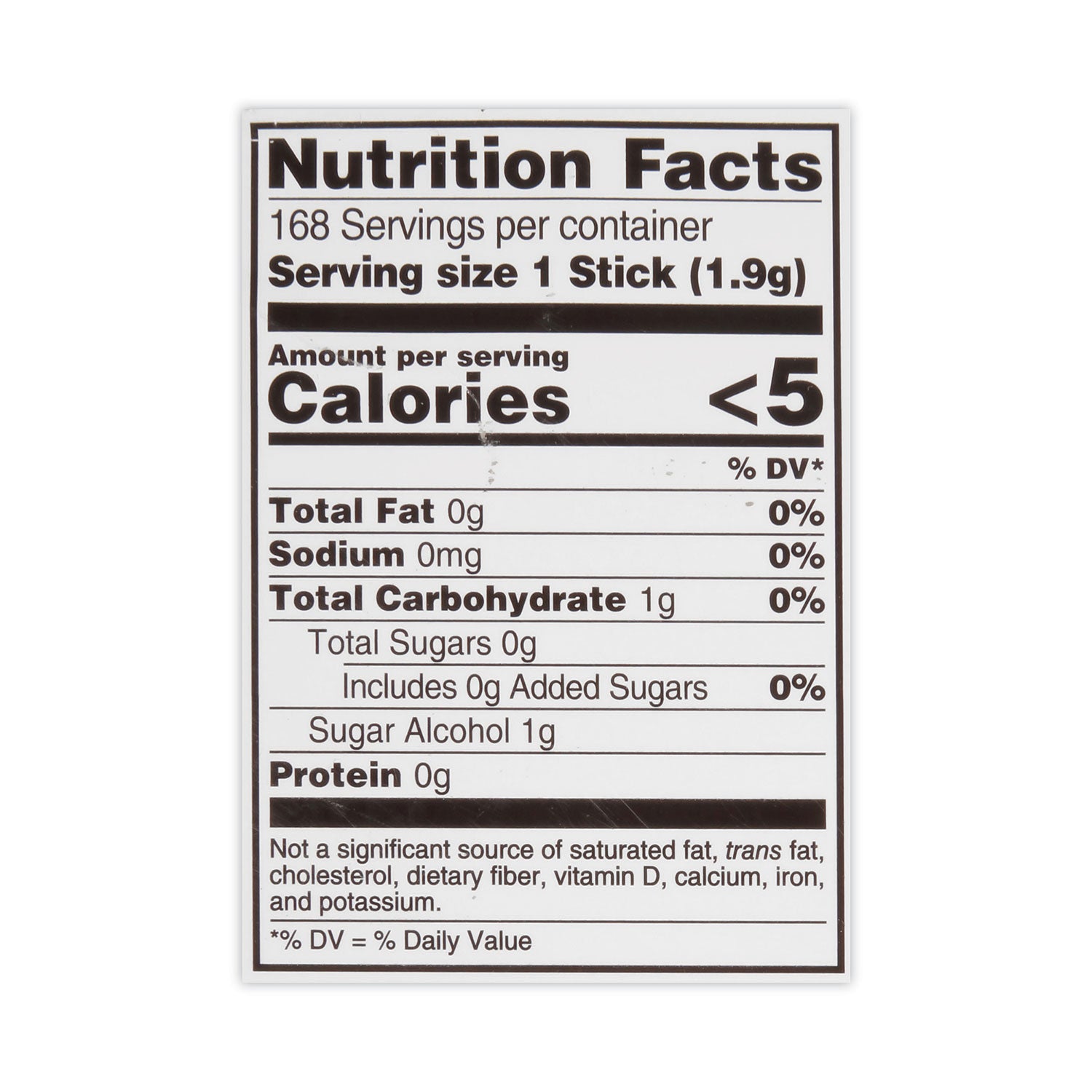Sugar-Free Gum, Wintergreen, 14 Sticks/Pack, 12 Packs/Carton