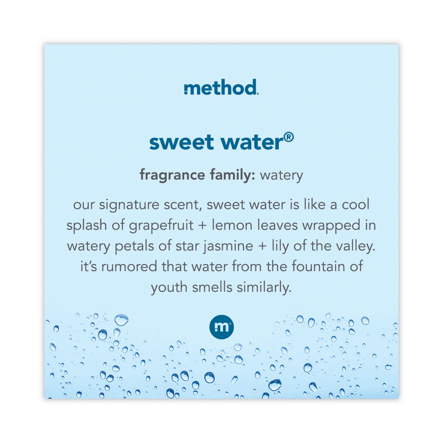 Method Gel Hand Soap - Sweet Water Scent - 12 fl oz - Pump Bottle Dispenser - Bacteria Remover - Hand - Moisturizing - Antibacterial - Clear - Triclosan-free, Non-toxic, pH Balanced, Anti-irritant - 1 Each