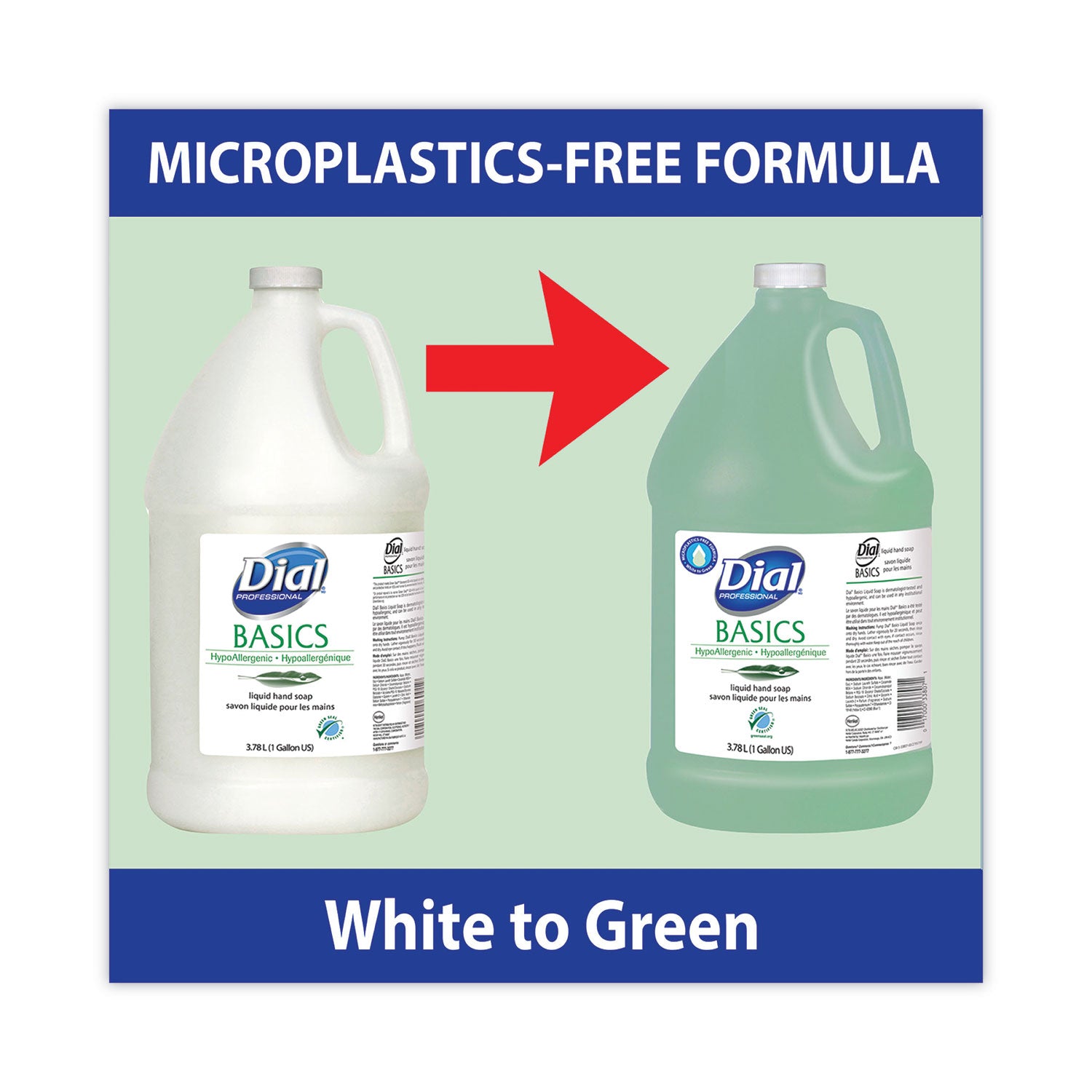 Basics MP Free Liquid Hand Soap Refill, Honeysuckle Scent, 3.78 L