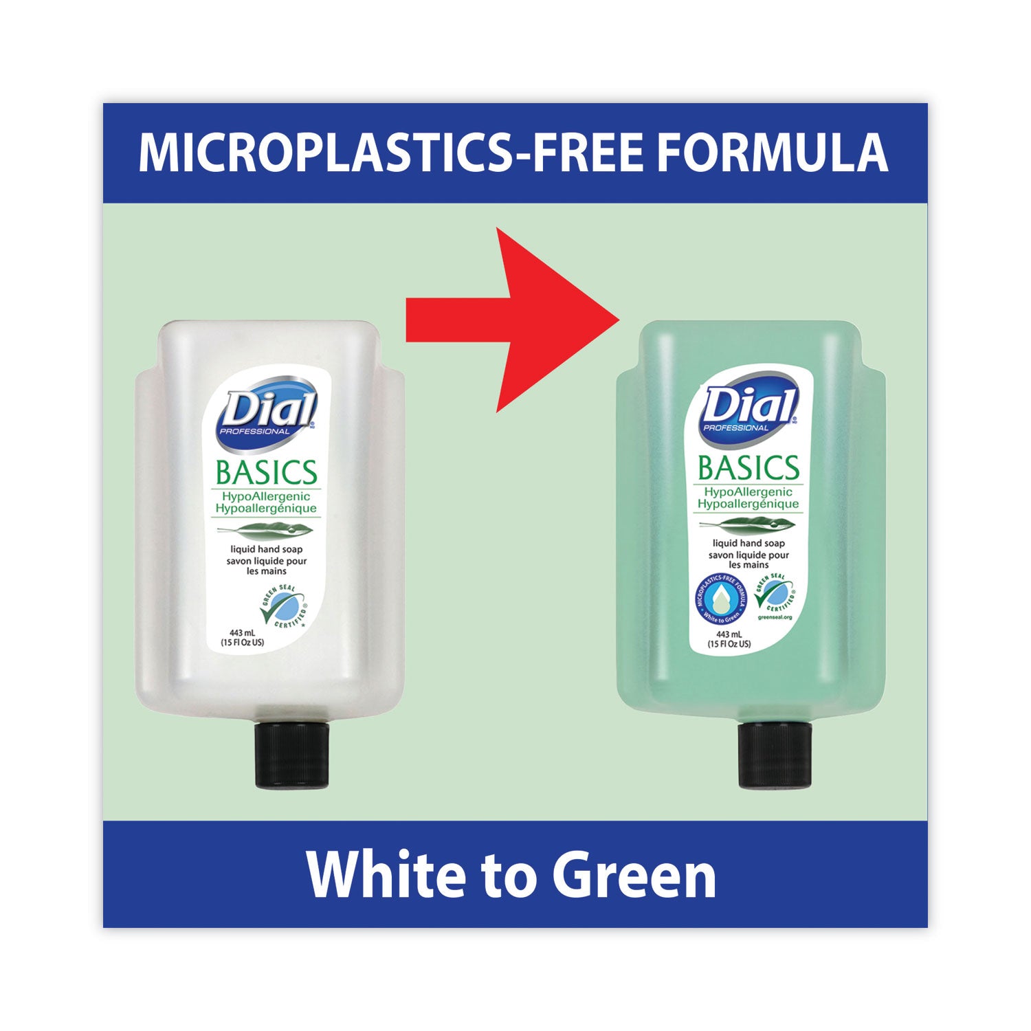15 fl oz - Bottle Dispenser - Hand - Green - 1 Each