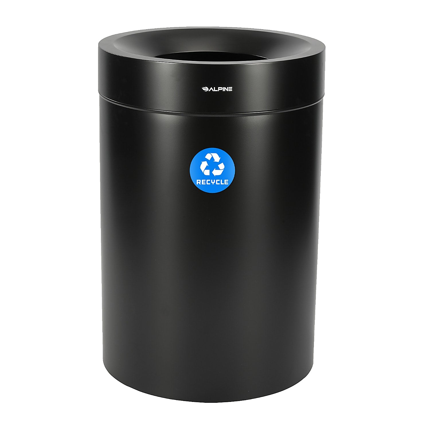 50 Gallon Stainless Steel Recycling Can (Black)