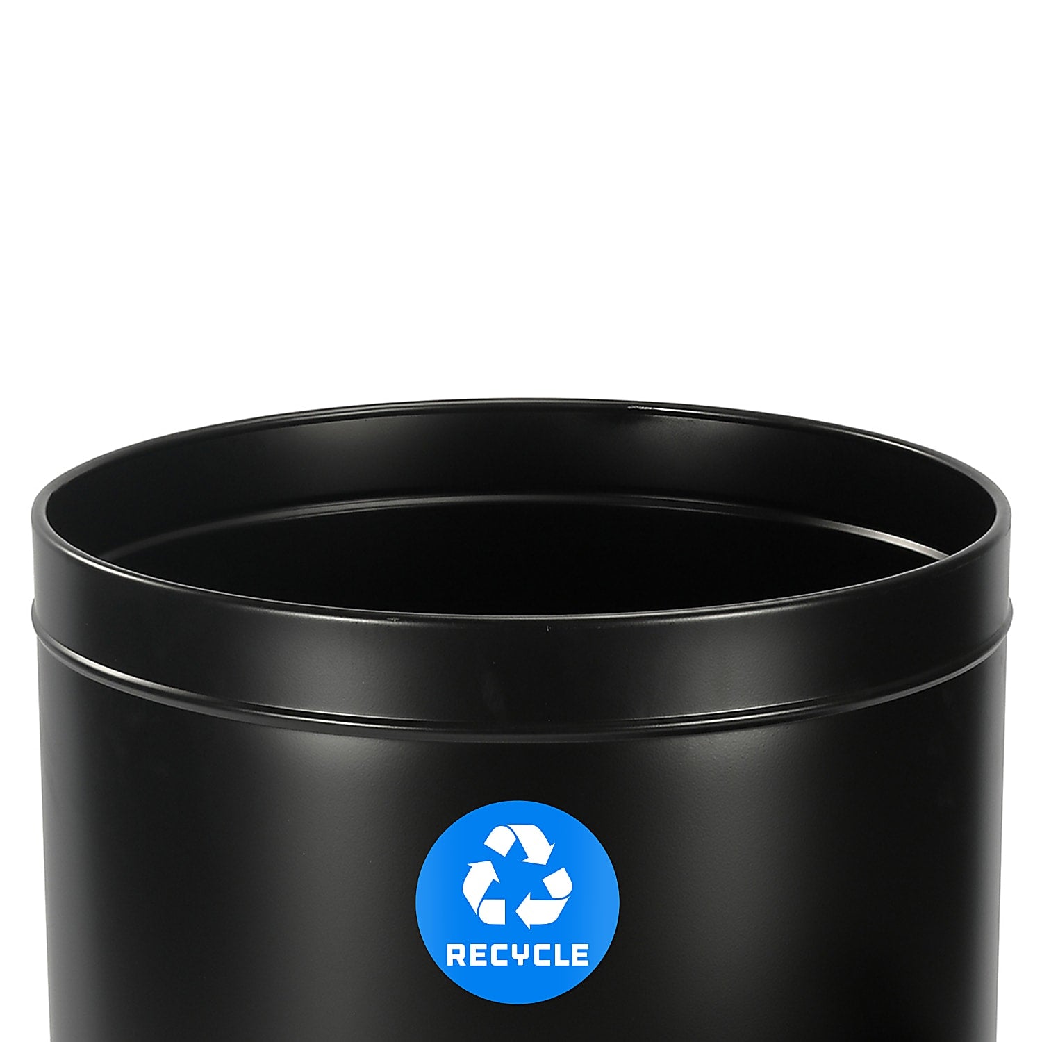 50 Gallon Stainless Steel Recycling Can (Black)