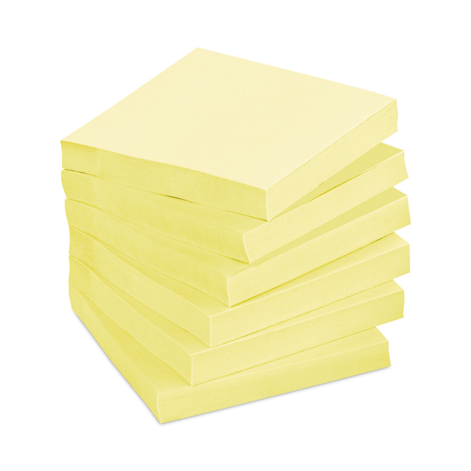 Post-it&reg; Notes Original Notepads - 3" Flag/Note Width x 3" Flag/Note Length - Square - 100 Sheets per Pad - Unruled - Canary Yellow - Paper - Self-adhesive, Repositionable - 1 Pack