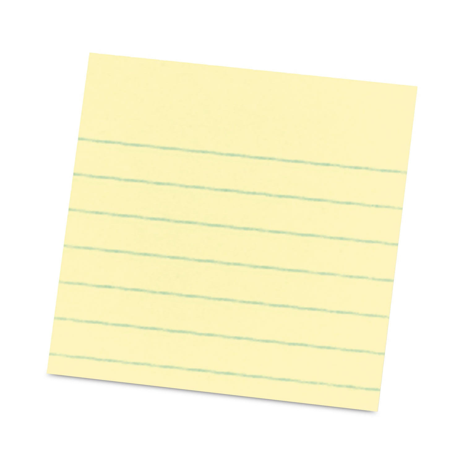 Post-it&reg; Dispenser Notes - 600 - 3" Flag/Note Width x 3" Flag/Note Length - Square - 100 Sheets per Pad - Ruled - Yellow - Paper - Pop-up, Fanfold, Refillable - 6 / Pack