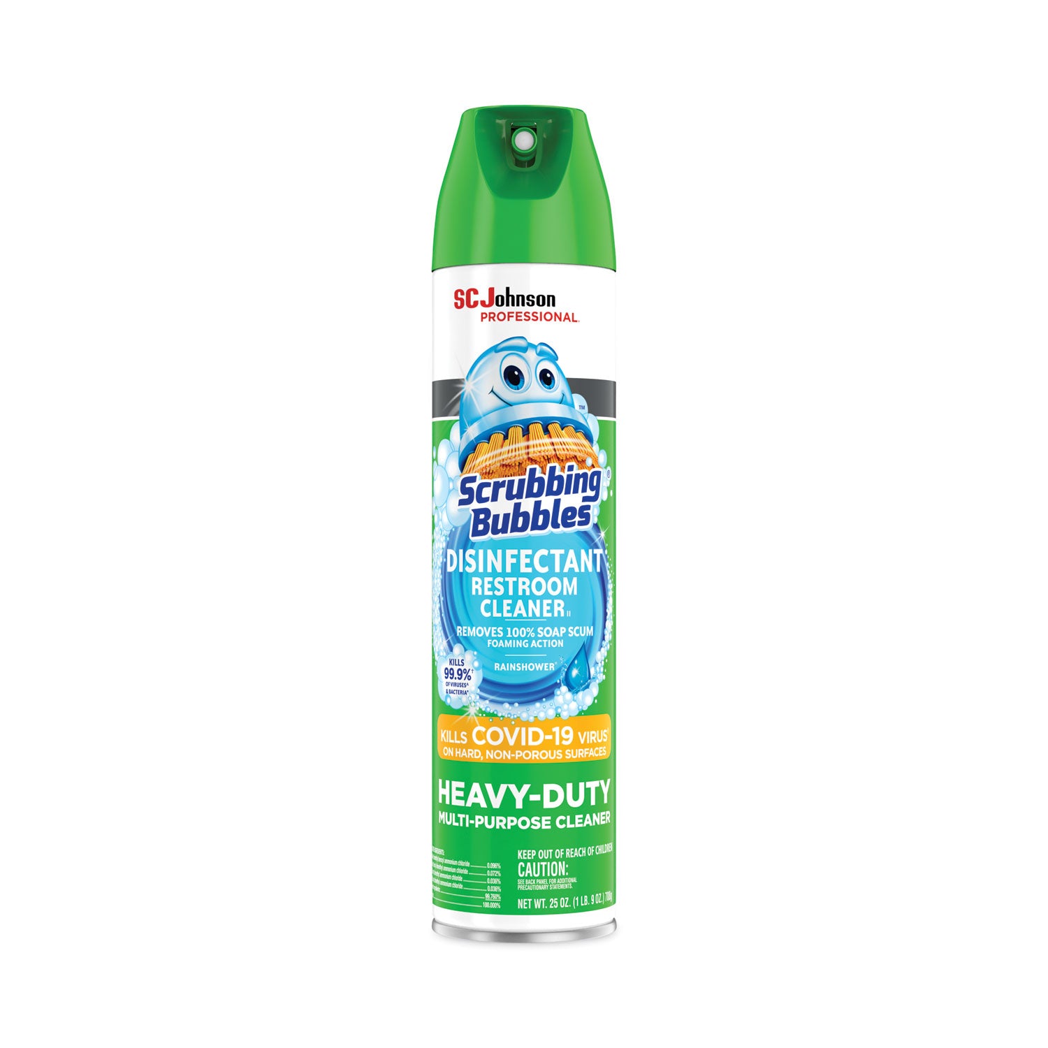 Scrubbing Bubbles&reg; Disinfectant Cleaner - Ready-To-Use - 25 fl oz (0.8 quart) - Non-porous, Heavy Duty, Fume-free - White - 1 Each