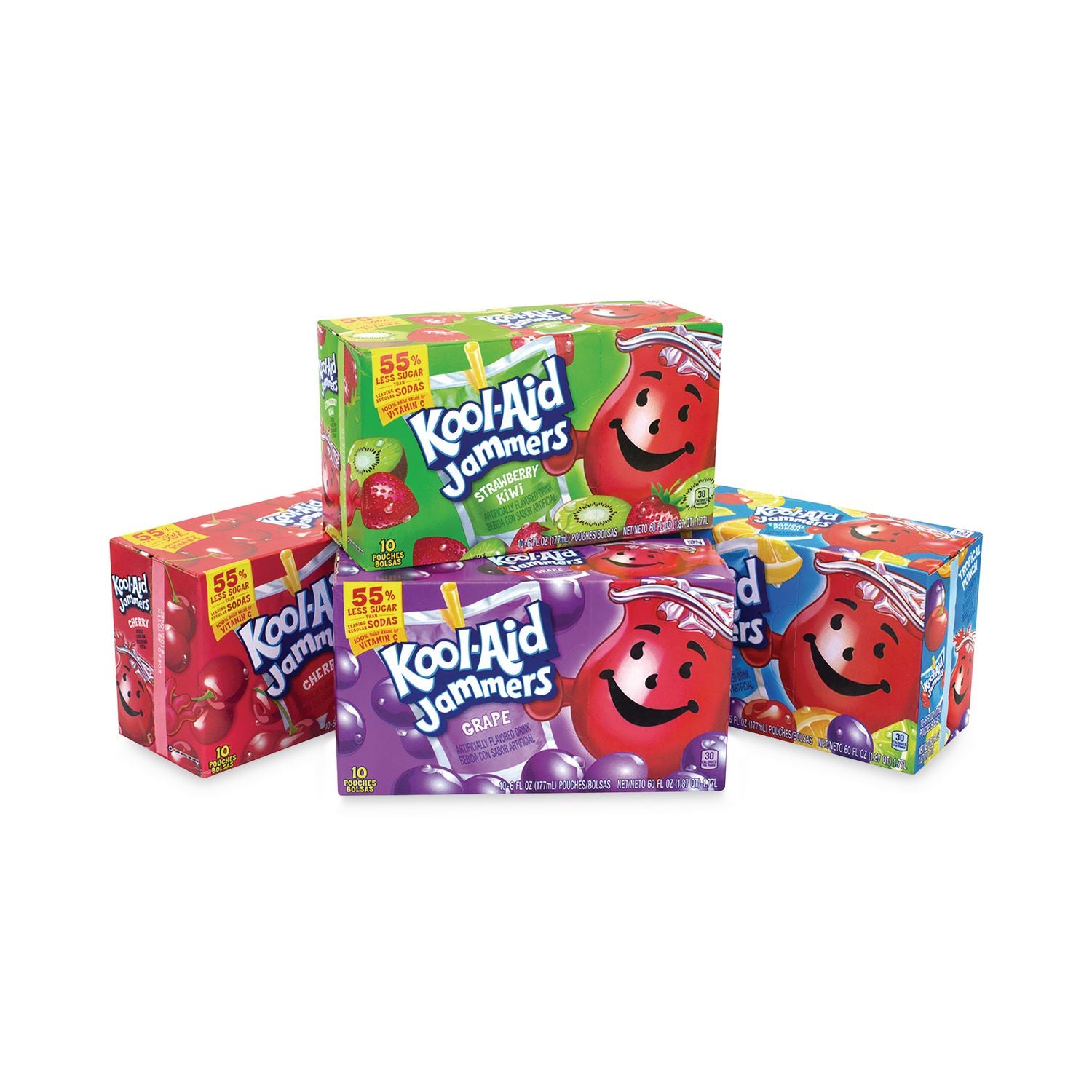 Cherry, Grape, Strawberry Kiwi, Trop Punch - 40 / Carton