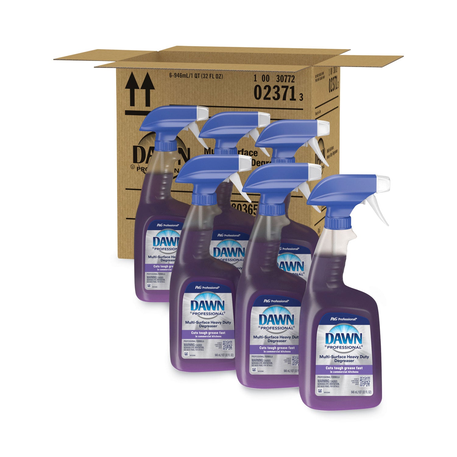 Dawn Pro Heavy Duty Degreaser, Ready-To-Use Spray, 32 fl oz (1 quart), Phosphate-Free, Caustic-Free, Non-Flammable, Purple, 1 Bottle
