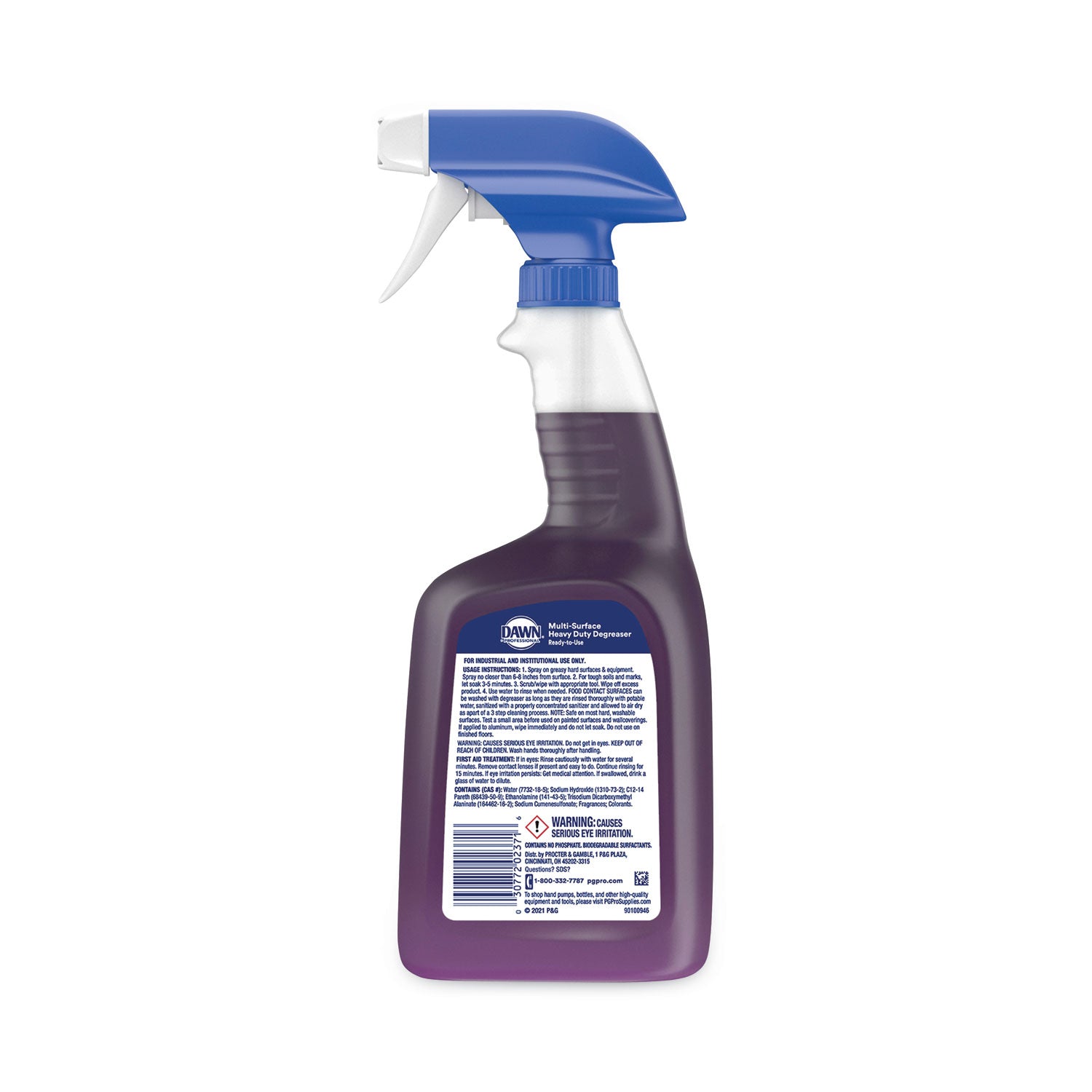 Dawn Pro Heavy Duty Degreaser, Ready-To-Use Spray, 32 fl oz (1 quart), Phosphate-Free, Caustic-Free, Non-Flammable, Purple, 1 Bottle