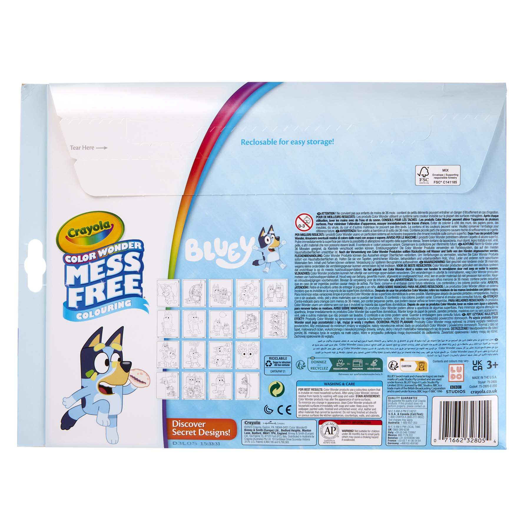 Color Wonder® Coloring Pad & Markers, Bluey