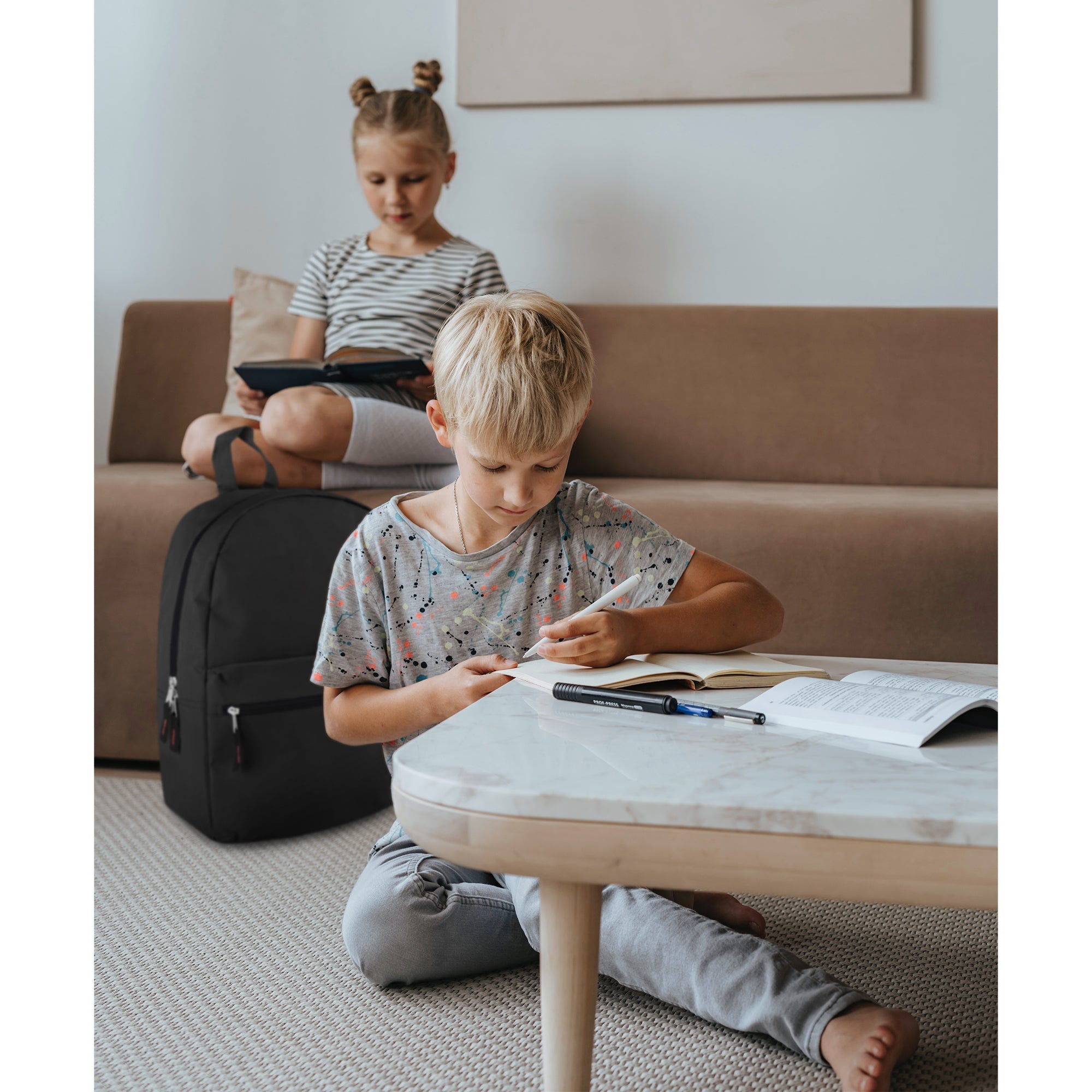 Solid Backpack - Black Only - 24 in the Pack