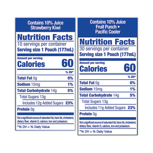 Fruit Punch, Strawberry Kiwi, Pacific Cooler - 40 / Carton