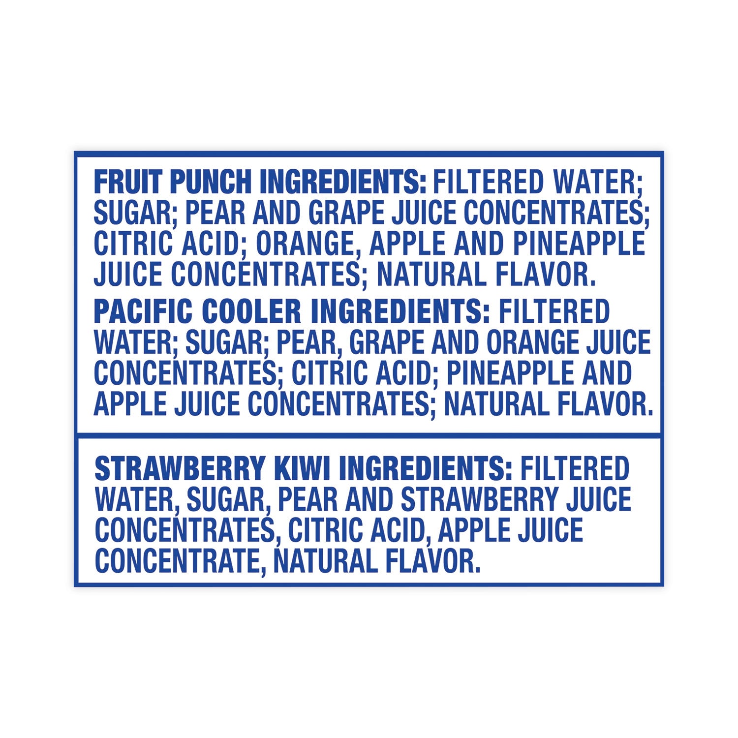 Fruit Punch, Strawberry Kiwi, Pacific Cooler - 40 / Carton