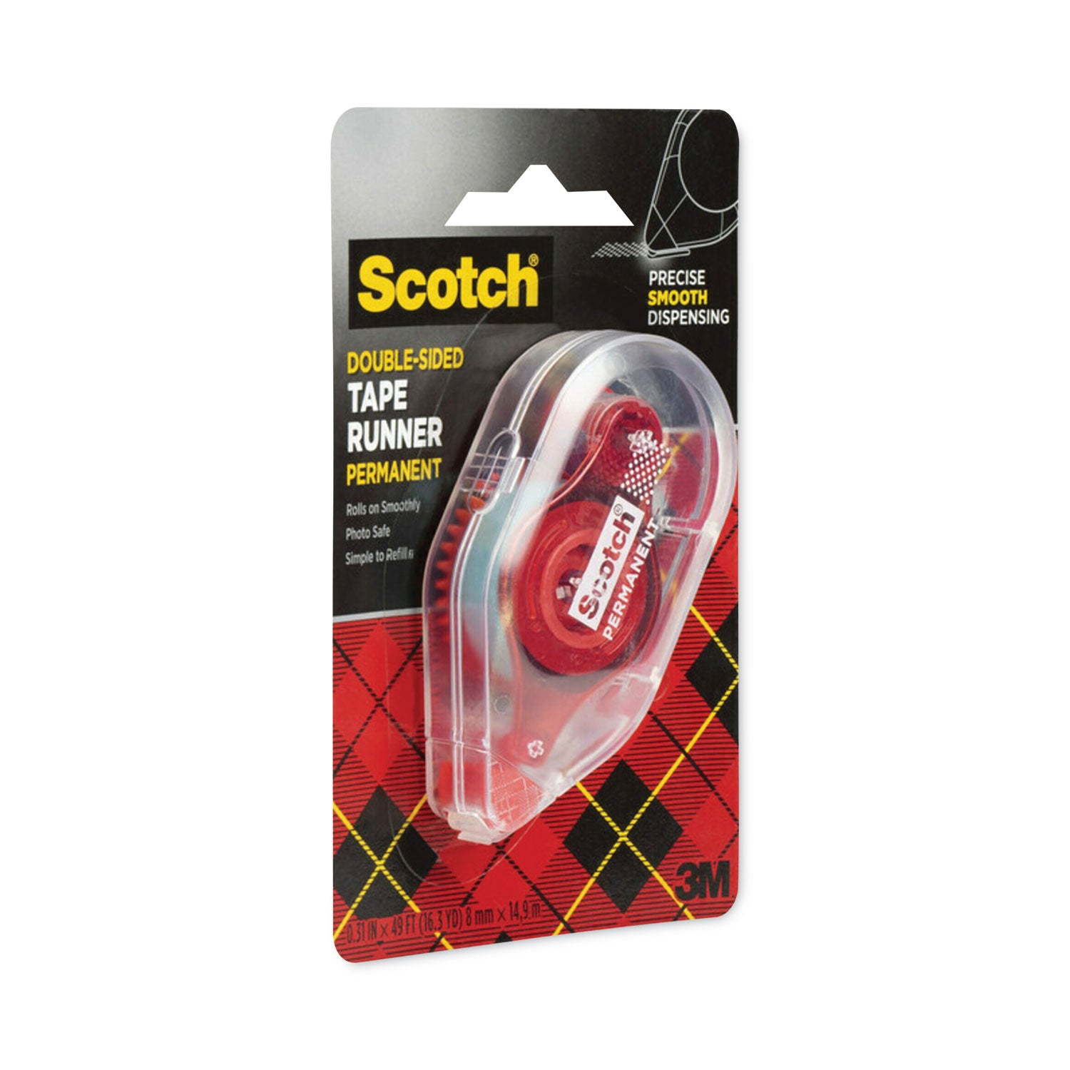 Scotch Double-Sided Tape Runner - Clear - 1 Each