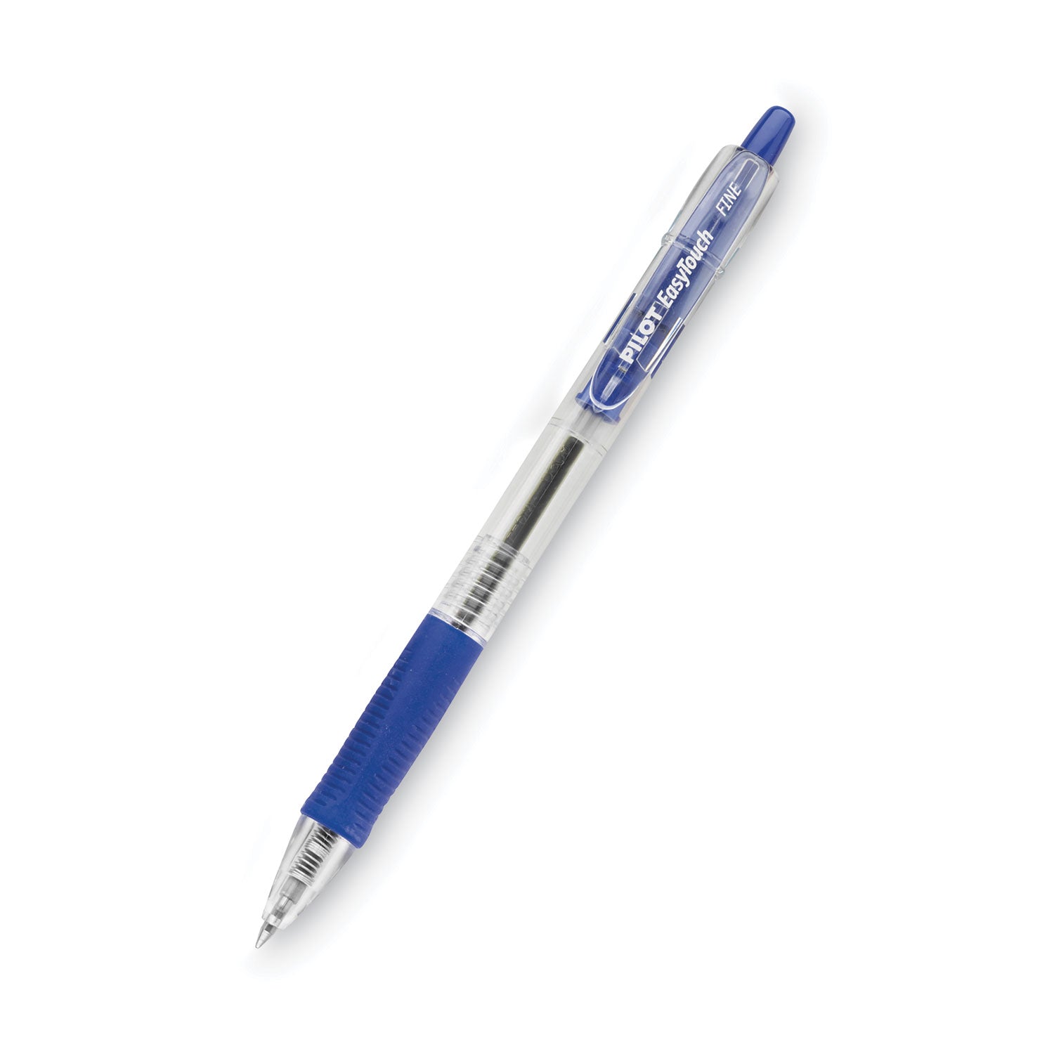 Pilot Retractable Ballpoint Pens - 0.7 mm Fine Pen Point - Refillable - Retractable - Blue Ink - Clear Barrel - 1 Dozen