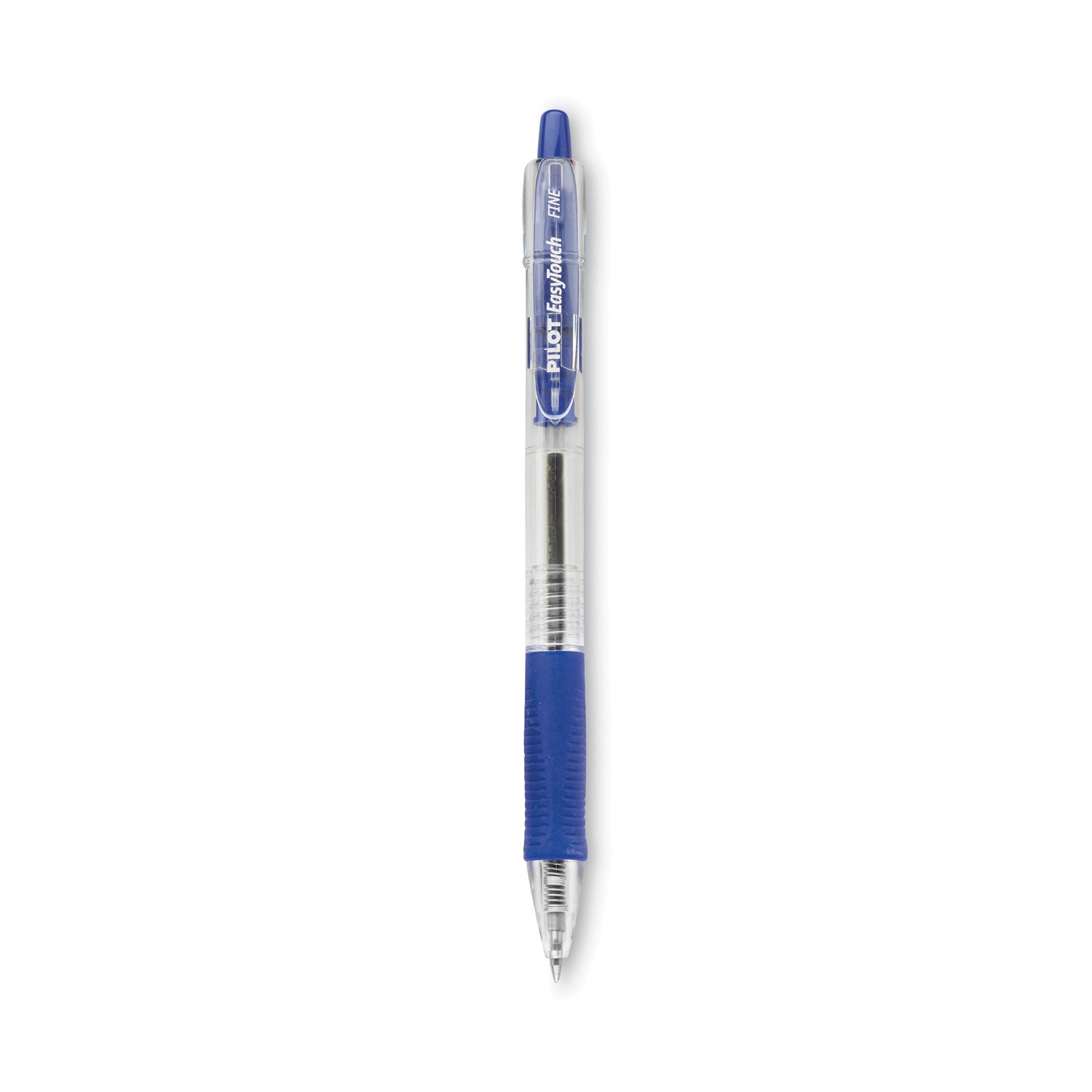 Pilot Retractable Ballpoint Pens - 0.7 mm Fine Pen Point - Refillable - Retractable - Blue Ink - Clear Barrel - 1 Dozen